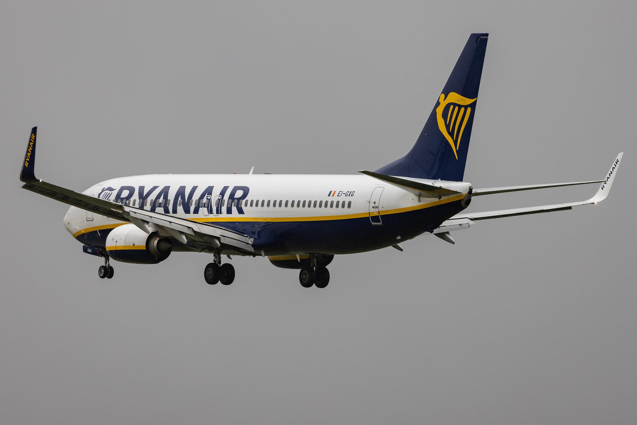 Hamburg Airport: Ryanair (FR / RYR) |  Boeing 737-8AS B738 | EI-GXG | MSN 44853