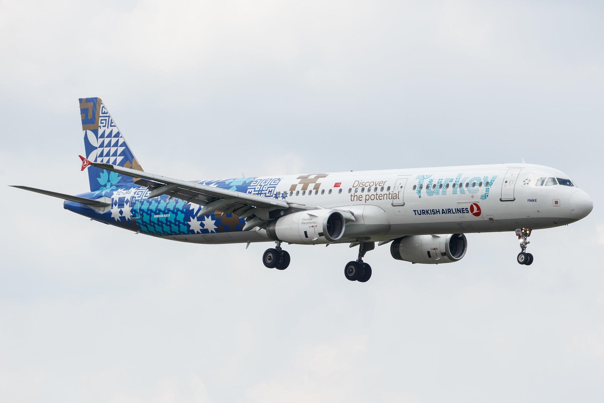 Hamburg Airport: Turkish Airlines (TK / THY) |  Livery: Discover the Potential Livery |  Airbus A321-231 A321 | TC-JRG | MSN 3283