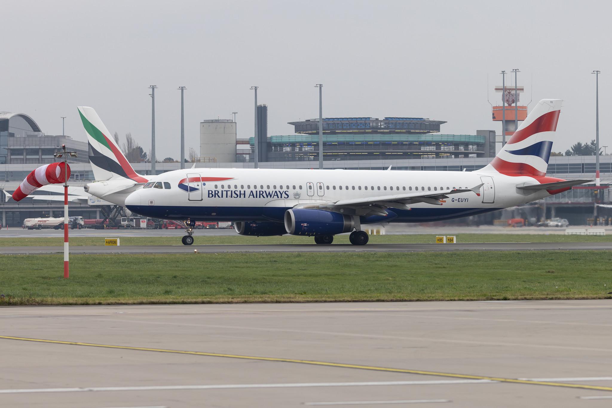 Hamburg Airport: British Airways (BA / BAW) |  Airbus A320-232 A320 | G-EUYI | MSN 4306