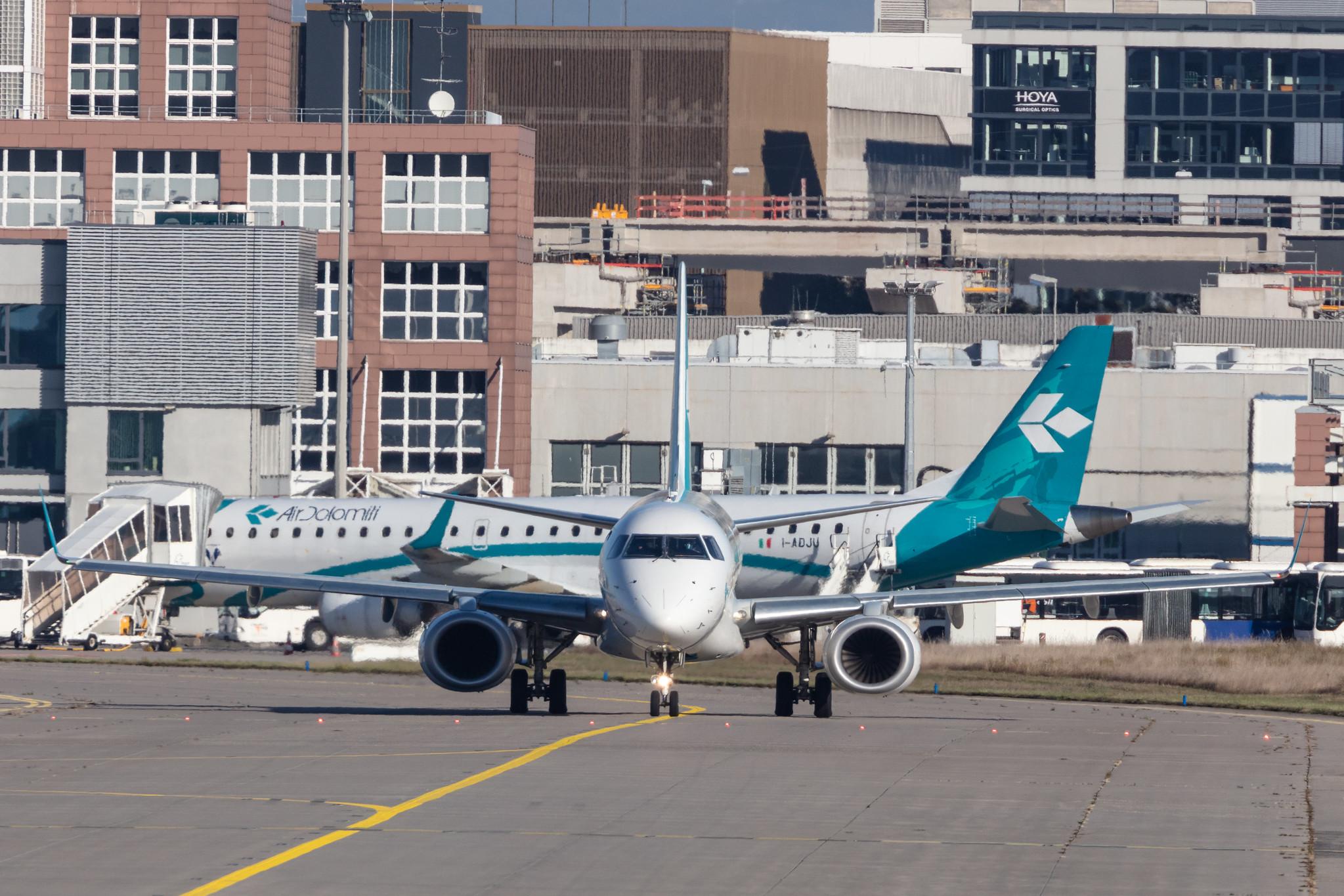 Frankfurt Airport: Air Dolomiti (EN / DLA) |  Embraer E195LR E195 | I-ADJS | MSN 19000597