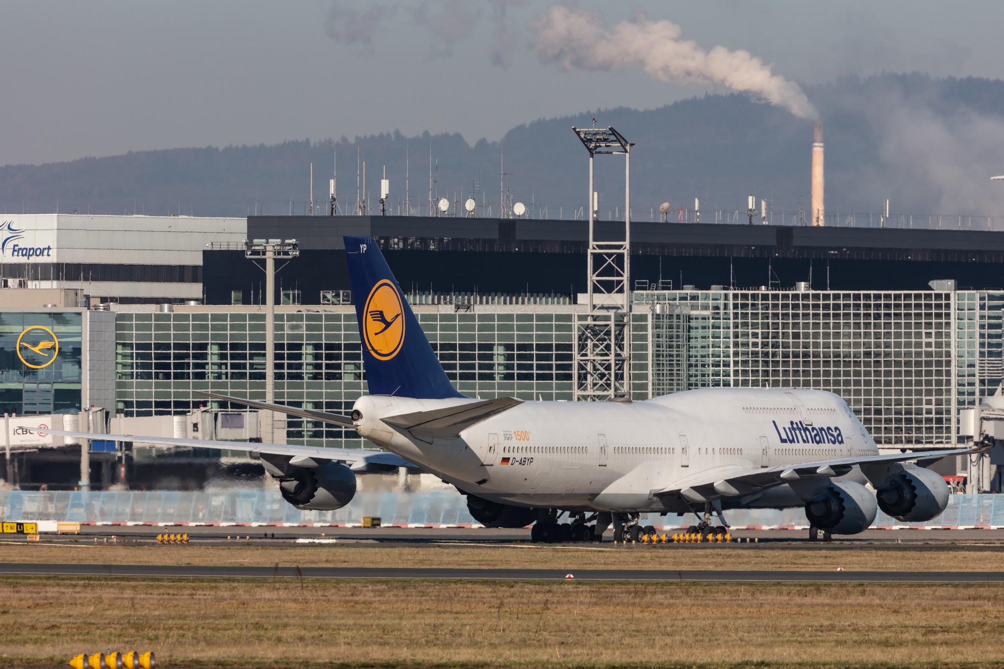 Frankfurt Airport: Lufthansa (LH / DLH) |  Boeing 747-830 B748 | D-ABYP | MSN 37839