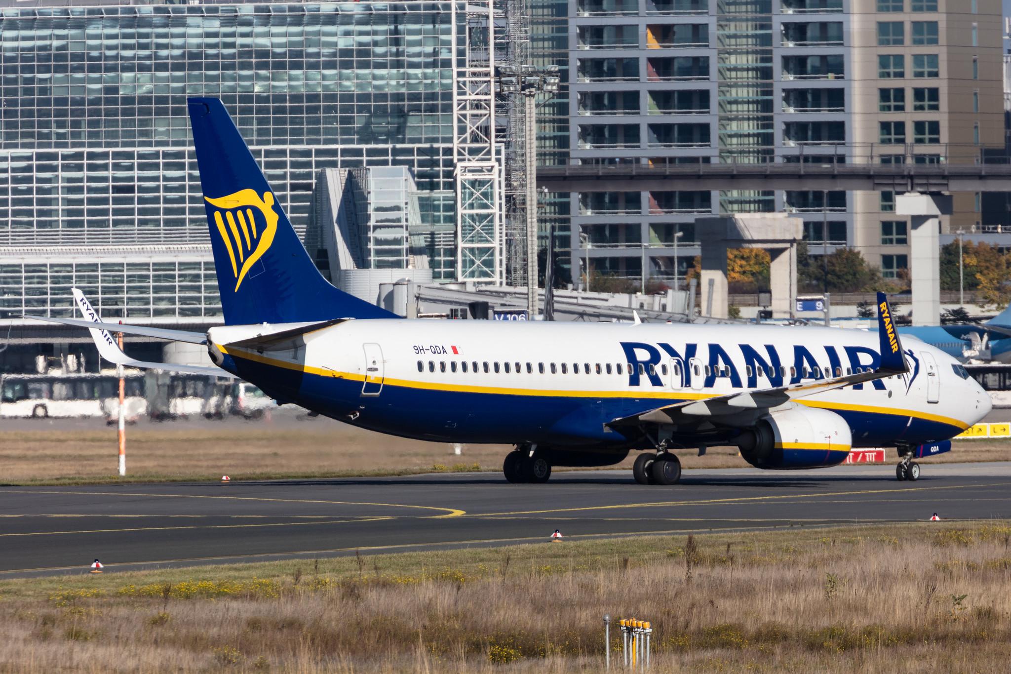 Frankfurt Airport: Ryanair (FR / RYR) | Operator: Malta Air |  Boeing 737-8AS B738 | 9H-QDA | MSN 44750