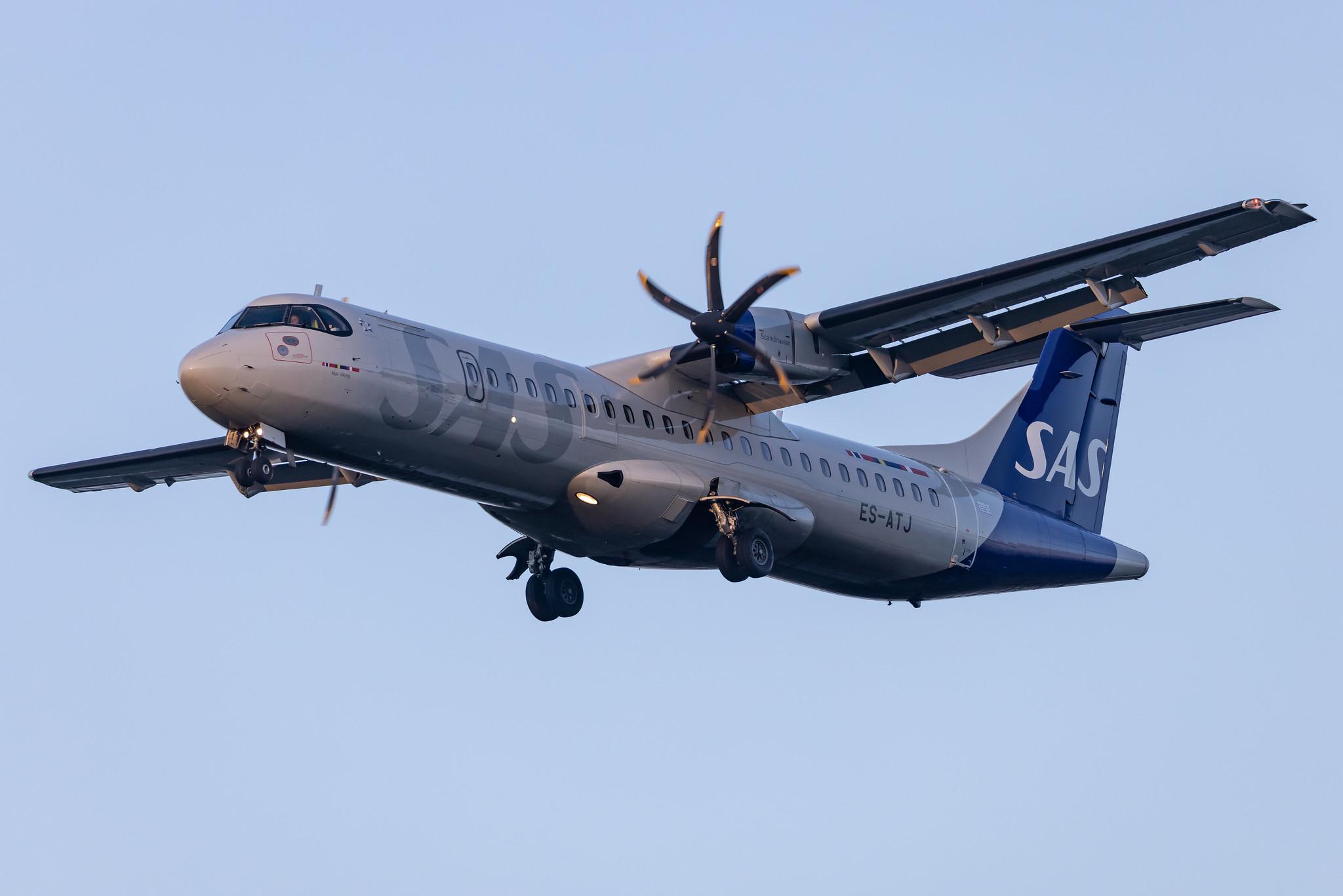 Hamburg Airport: SAS (SK / SAS) | Operator: Xfly |  ATR 72-600 AT76 | ES-ATJ | MSN 1056