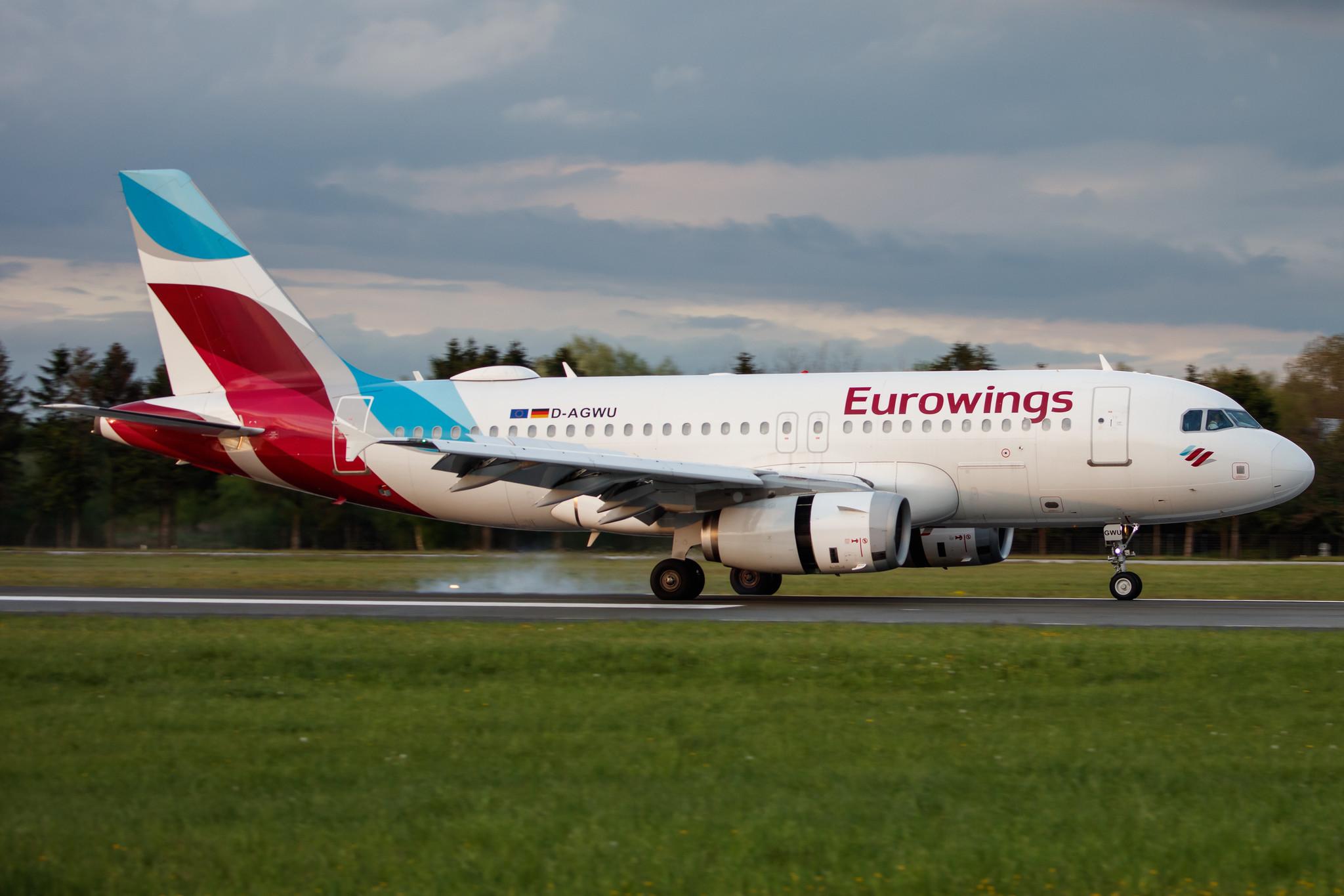 Hamburg Airport: Eurowings (EW / EWG) |  Airbus A319-132 A319 | D-AGWU | MSN 5457