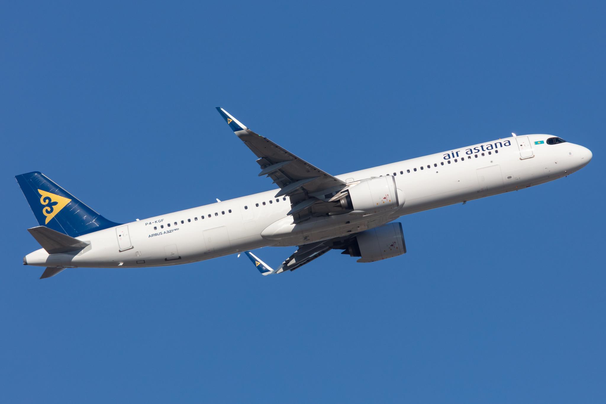 Frankfurt Airport: Air Astana (KC / KZR) |  Airbus A321-271NX A21N | P4-KGF | MSN 10427