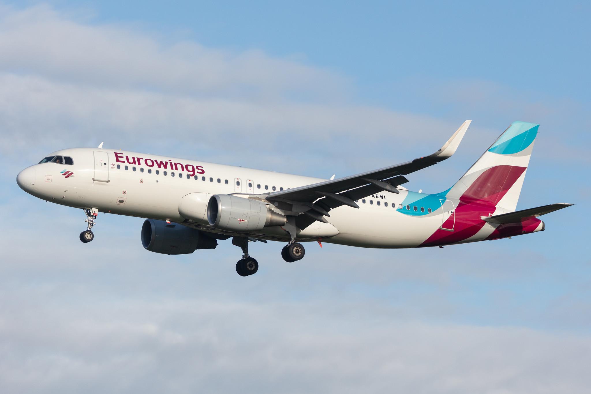 Hamburg Airport: Eurowings (EW / EWG) |  Airbus A320-214 A320 | D-AEWL | MSN 7263