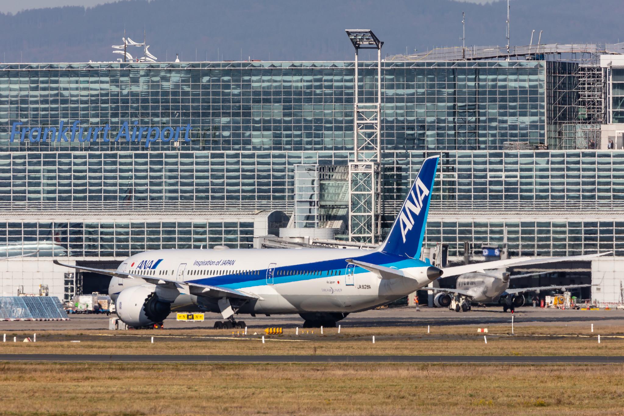 Frankfurt Airport: All Nippon Airways (NH / ANA) | Operator: Air Japan |  Boeing 787-9 Dreamliner B789 | JA928A | MSN 61529