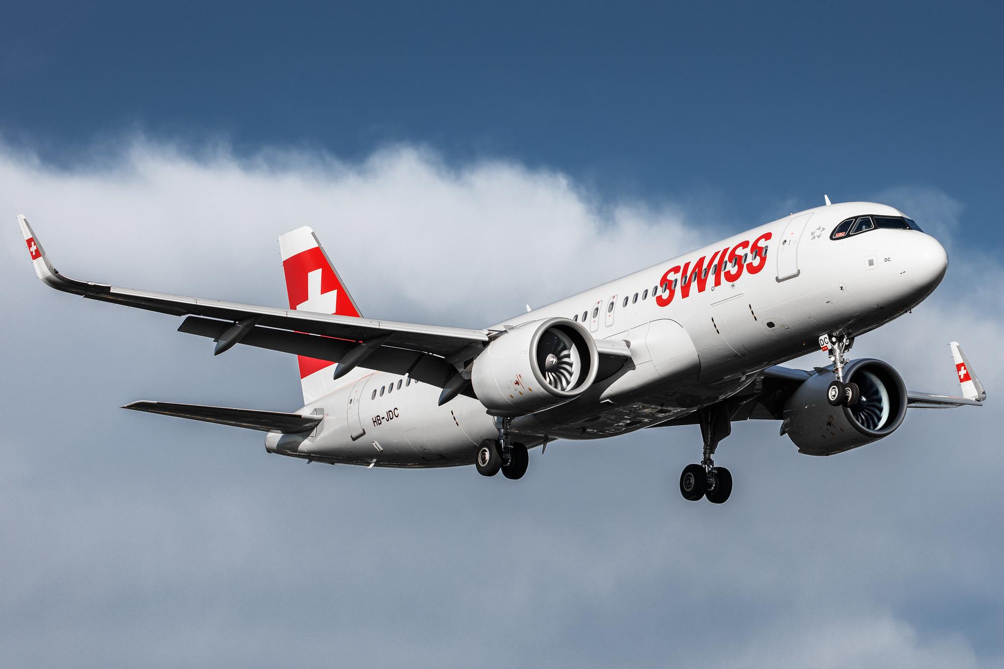 Hamburg Airport: Swiss (LX / SWR) |  Airbus A320-271N A20N | HB-JDC | MSN 10242