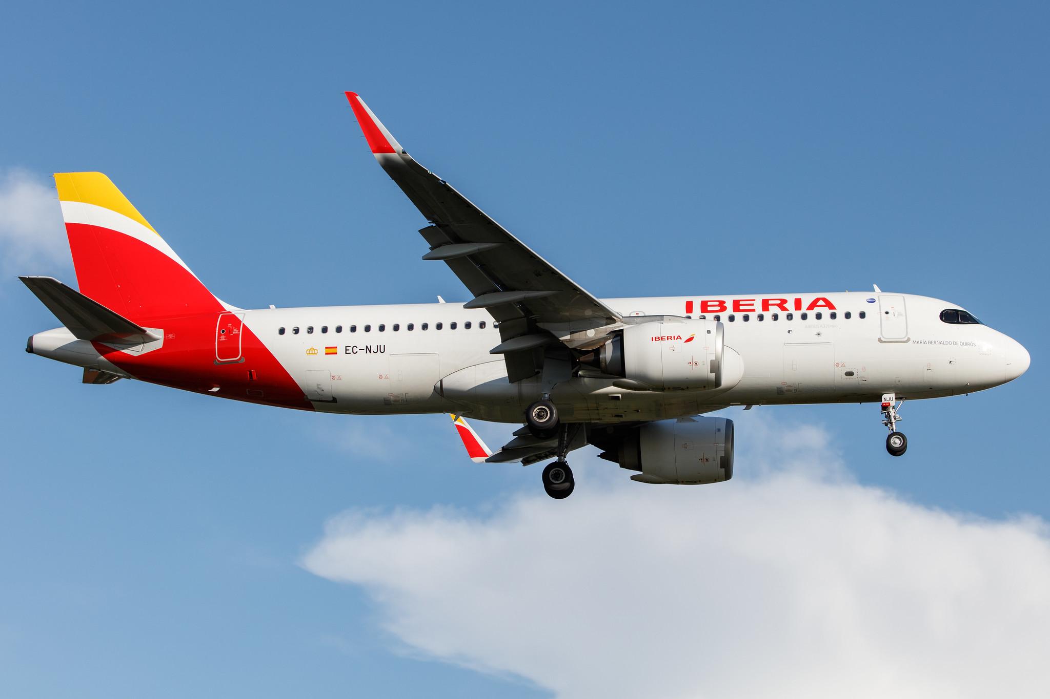 Hamburg Airport: Iberia (IB / IBE) |  Airbus A320-251N A20N | EC-NJU | MSN 10065