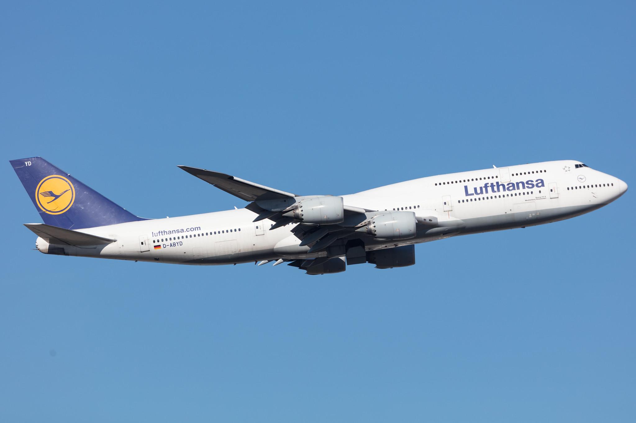 Frankfurt Airport: Lufthansa (LH / DLH) |  Boeing 747-830 B748 | D-ABYD | MSN 37829