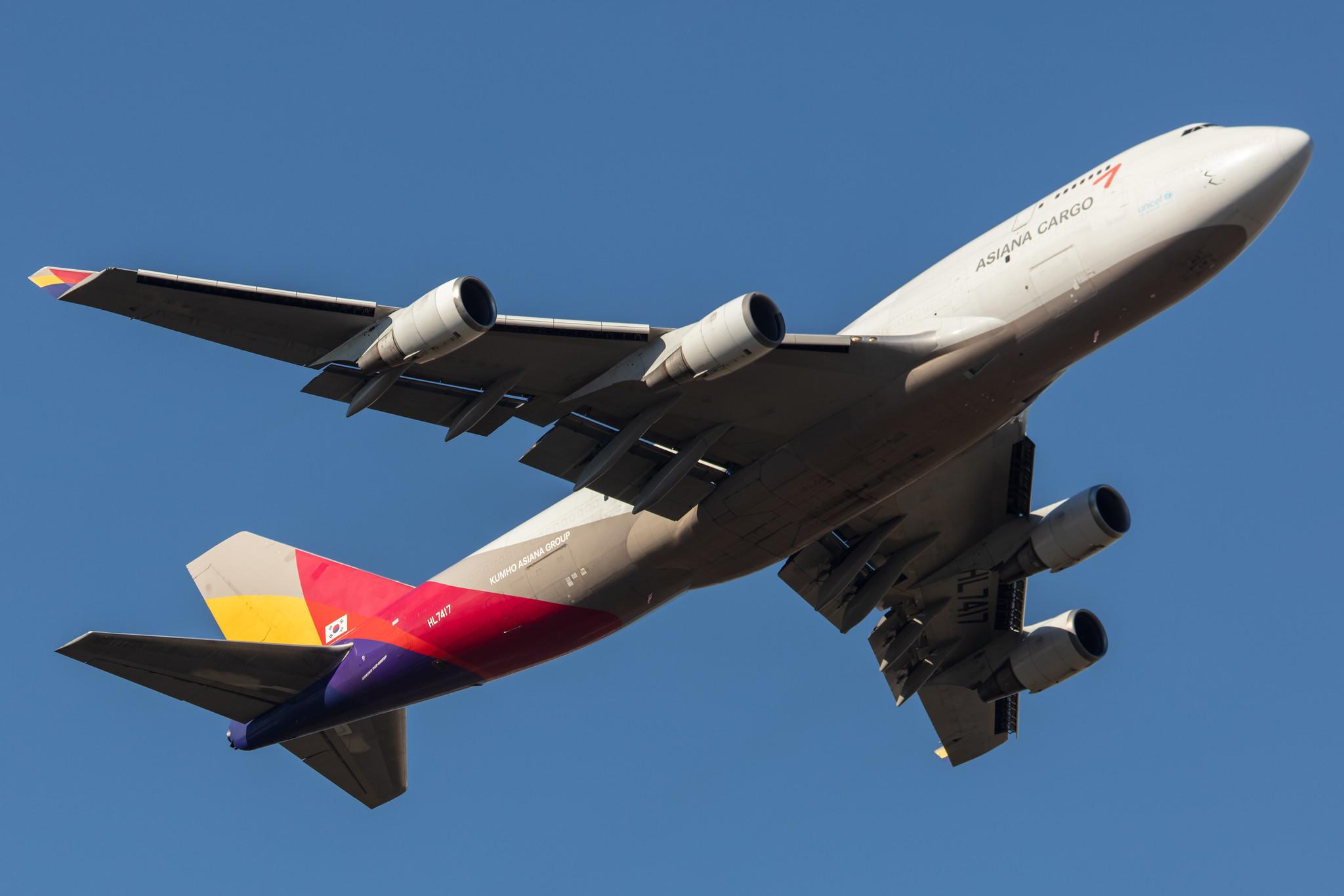 Frankfurt Airport: Asiana Cargo (OZ / AAR) | Operator: Asiana Airlines |  Boeing 747-48E(BDSF) B744 | HL7417 | MSN 25779