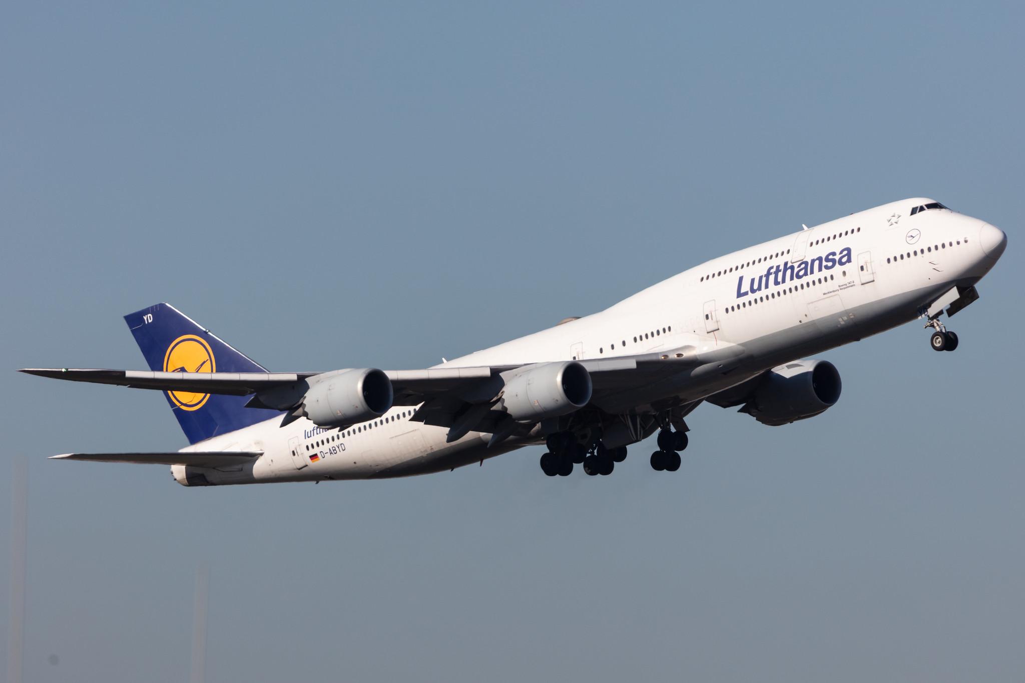 Frankfurt Airport: Lufthansa (LH / DLH) |  Boeing 747-830 B748 | D-ABYD | MSN 37829