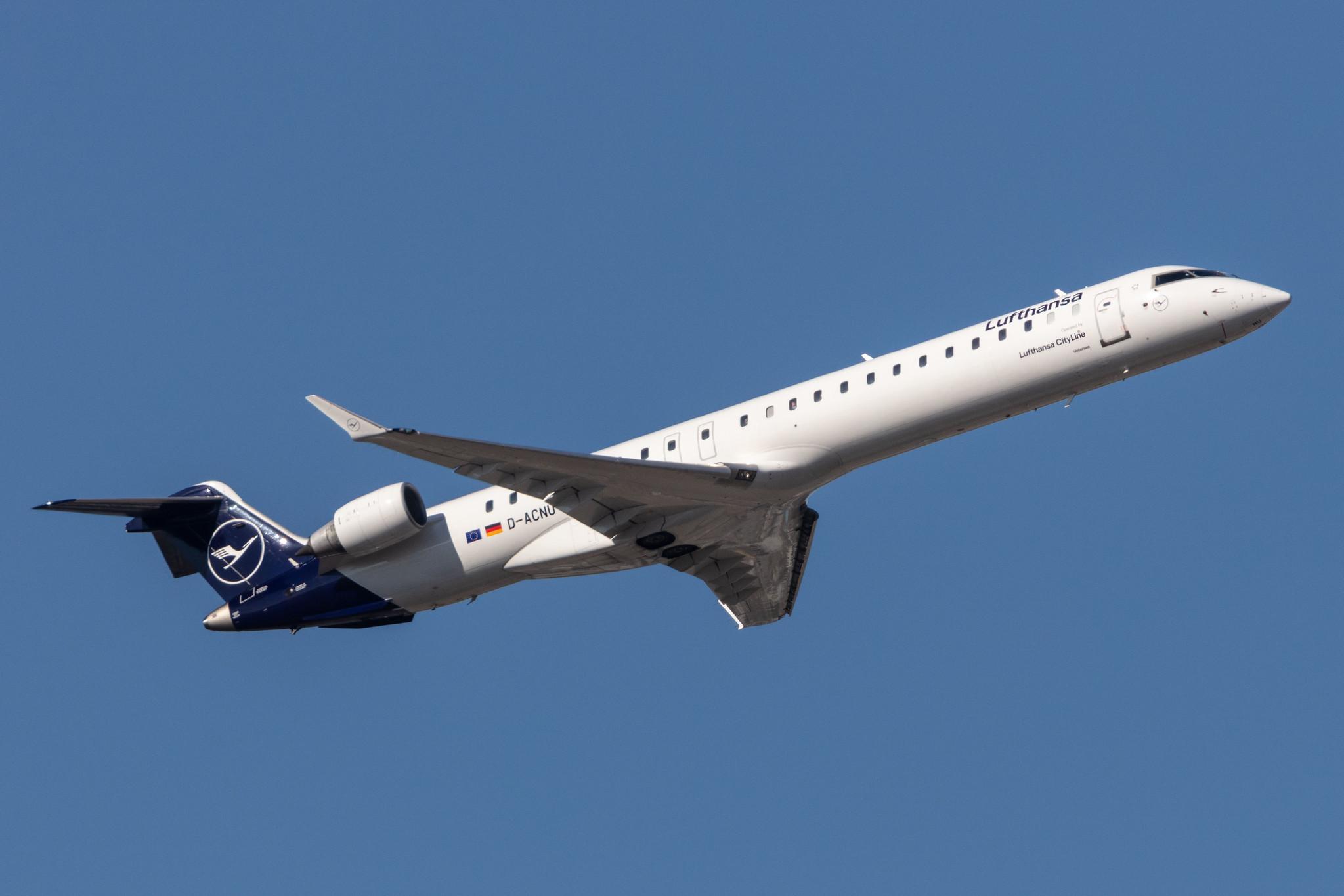 Frankfurt Airport: Lufthansa (LH / DLH) | Operator: Lufthansa CityLine |  Mitsubishi CRJ-900LR CRJ9 | D-ACNU | MSN 15267
