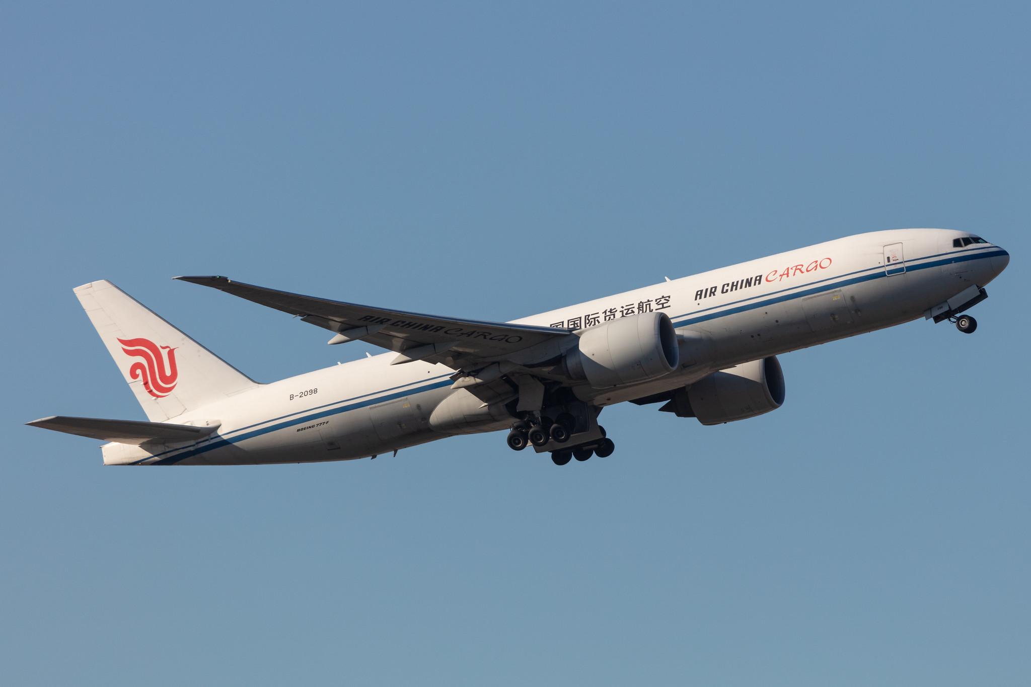 Frankfurt Airport: Air China Cargo (/ CAO) |  Boeing 777-FFT B77L | B-2098 | MSN 44681