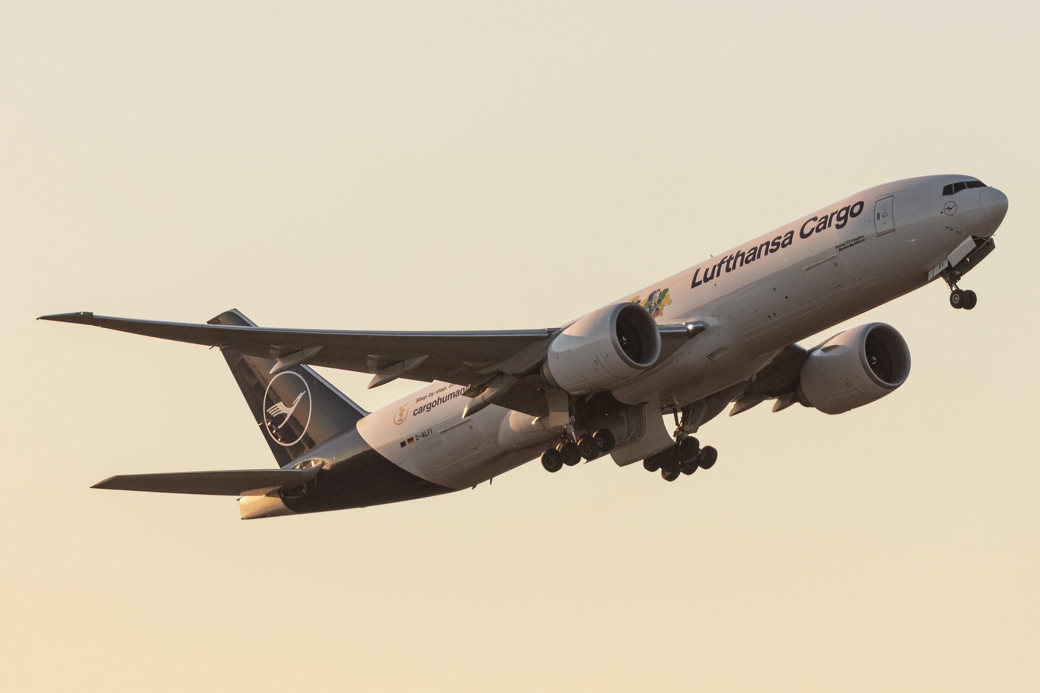 Frankfurt Airport: Lufthansa Cargo (/ GEC) |  Livery: Cargo Human Care Livery |  Boeing 777-F B77L | D-ALFI | MSN 66912
