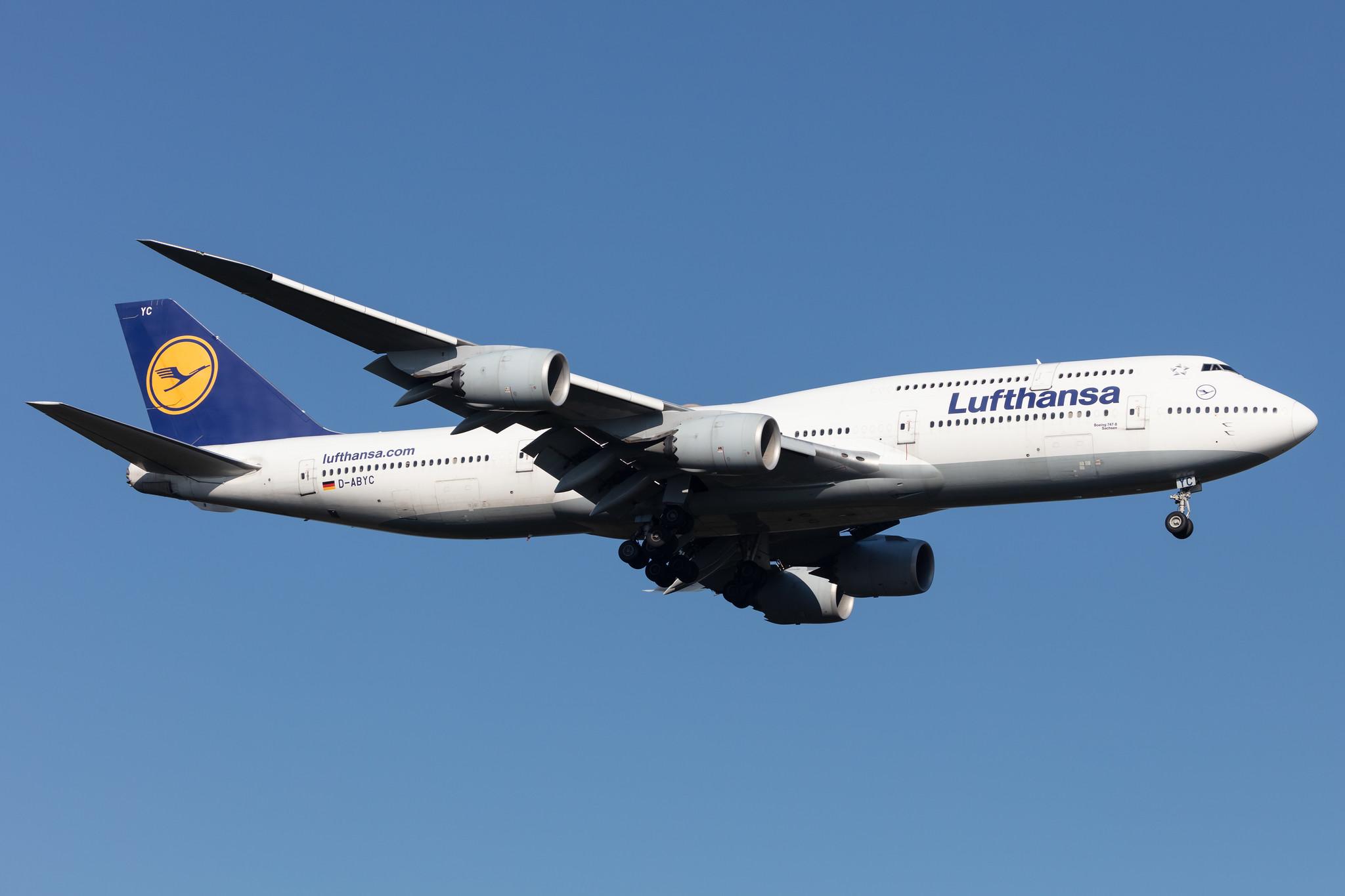 Frankfurt Airport: Lufthansa (LH / DLH) |  Boeing 747-830 B748 | D-ABYC | MSN 37828