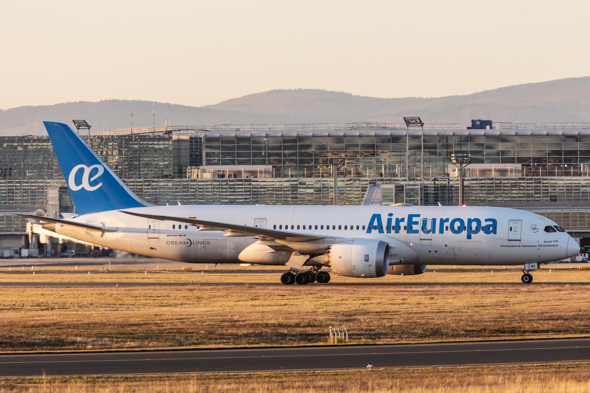 Frankfurt Airport: Air Europa (UX / AEA) |  Boeing 787-8 Dreamliner B788 | EC-MMY | MSN 36416