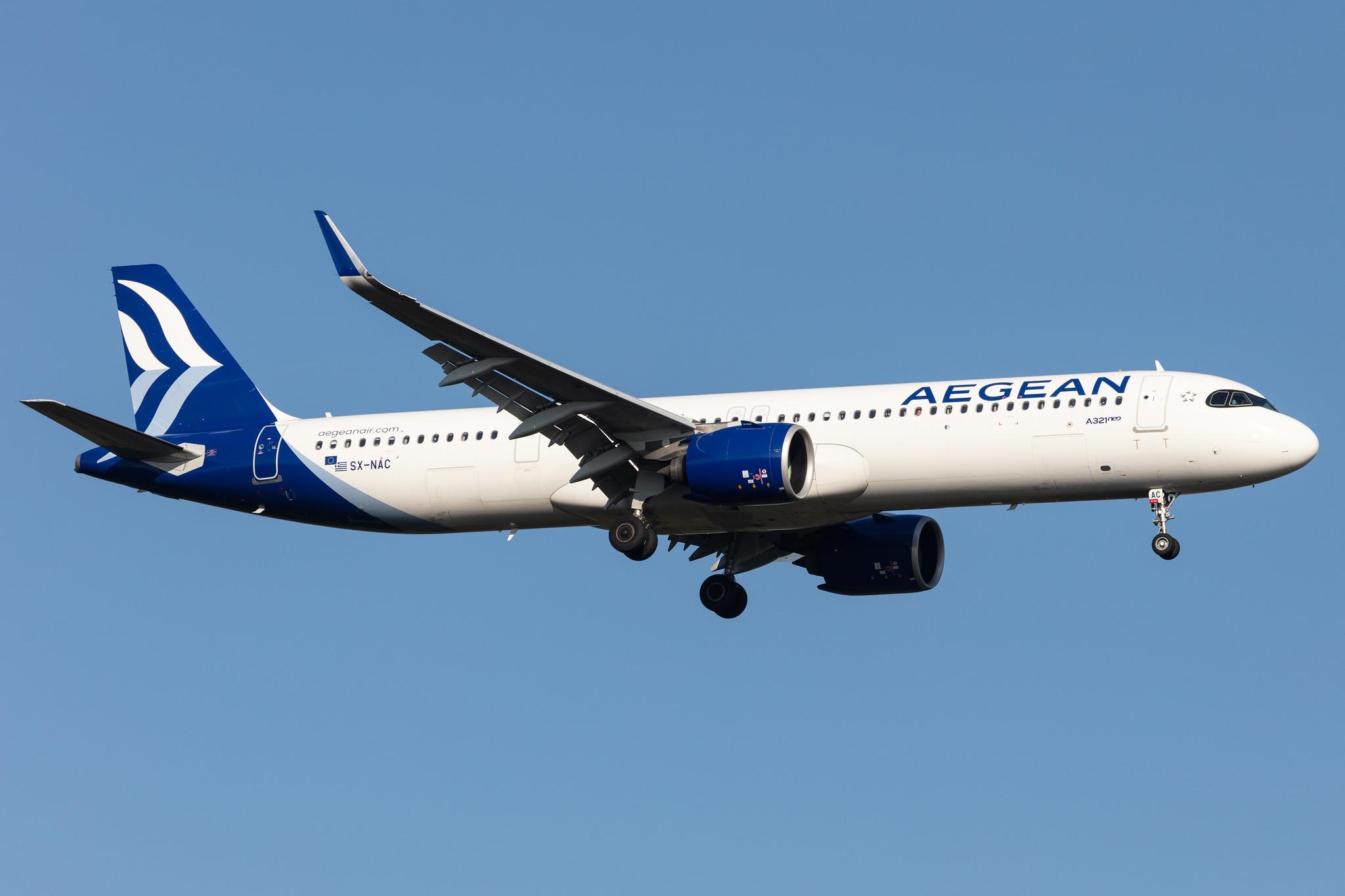 Frankfurt Airport: Aegean Airlines (A3 / AEE) |  Airbus A321-271NX A21N | SX-NAC | MSN 10189