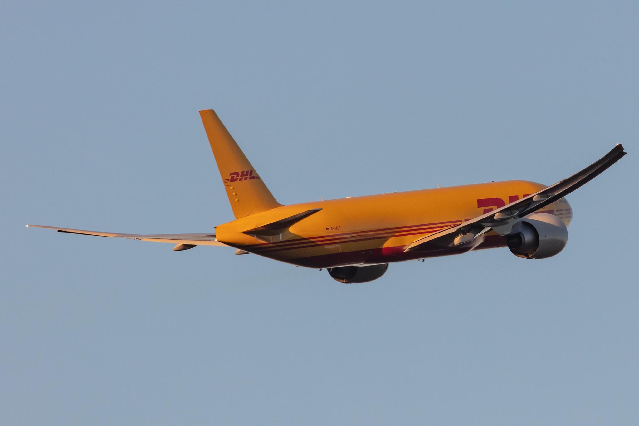 Frankfurt Airport: DHL (D0 / DHK) | Operator: AeroLogic |  Boeing 777-F B77L | D-AALT | MSN 66863