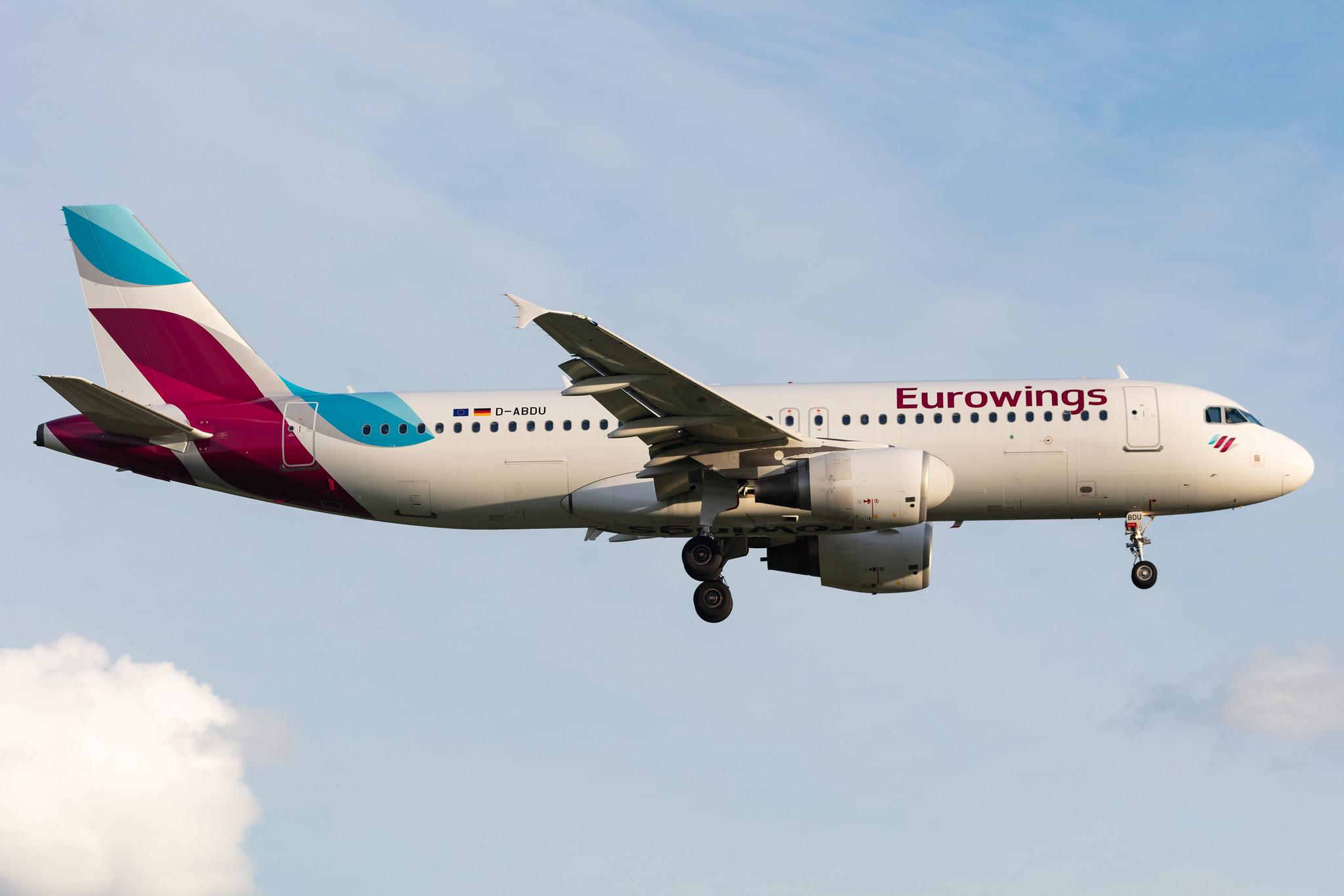 Hamburg Airport: Eurowings (EW / EWG) |  Airbus A320-214 A320 | D-ABDU | MSN 3516