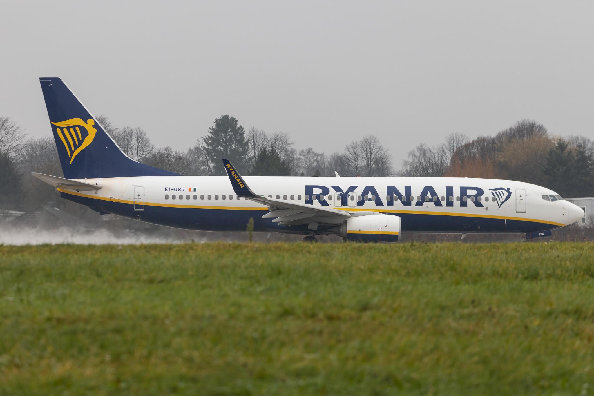 Hamburg Airport: Ryanair (FR / RYR) |  Boeing 737-8AS B738 | EI-GSG | MSN 44849