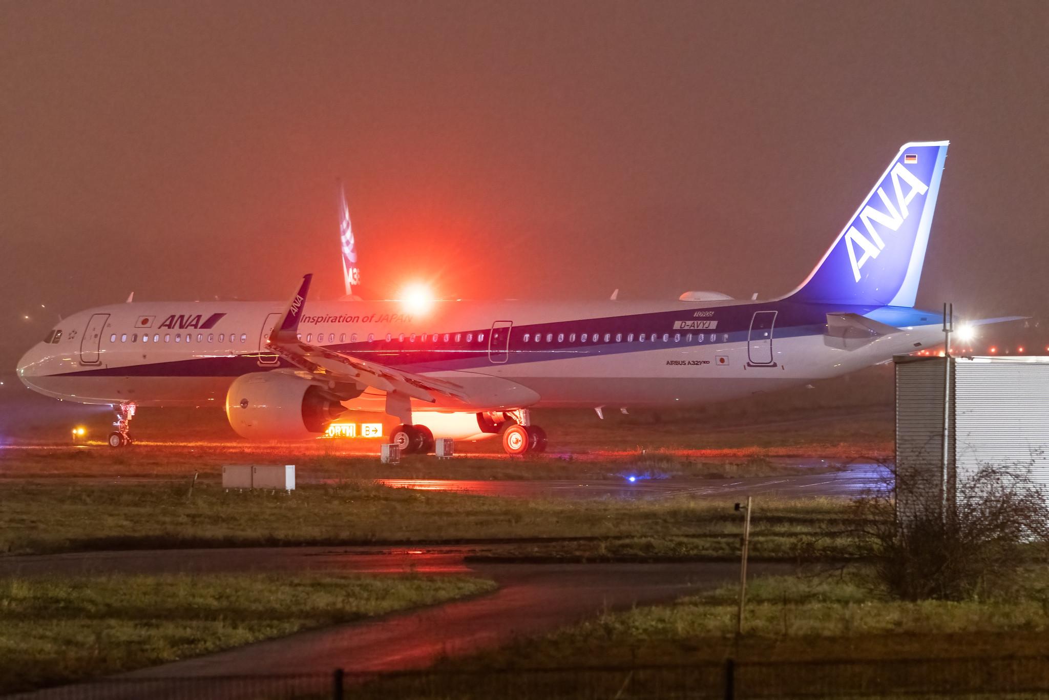Hamburg Finkenwerder: All Nippon Airways (NH / ANA) |  Airbus A321-272N A21N | D-AVYJ (JA146A) | MSN 10906