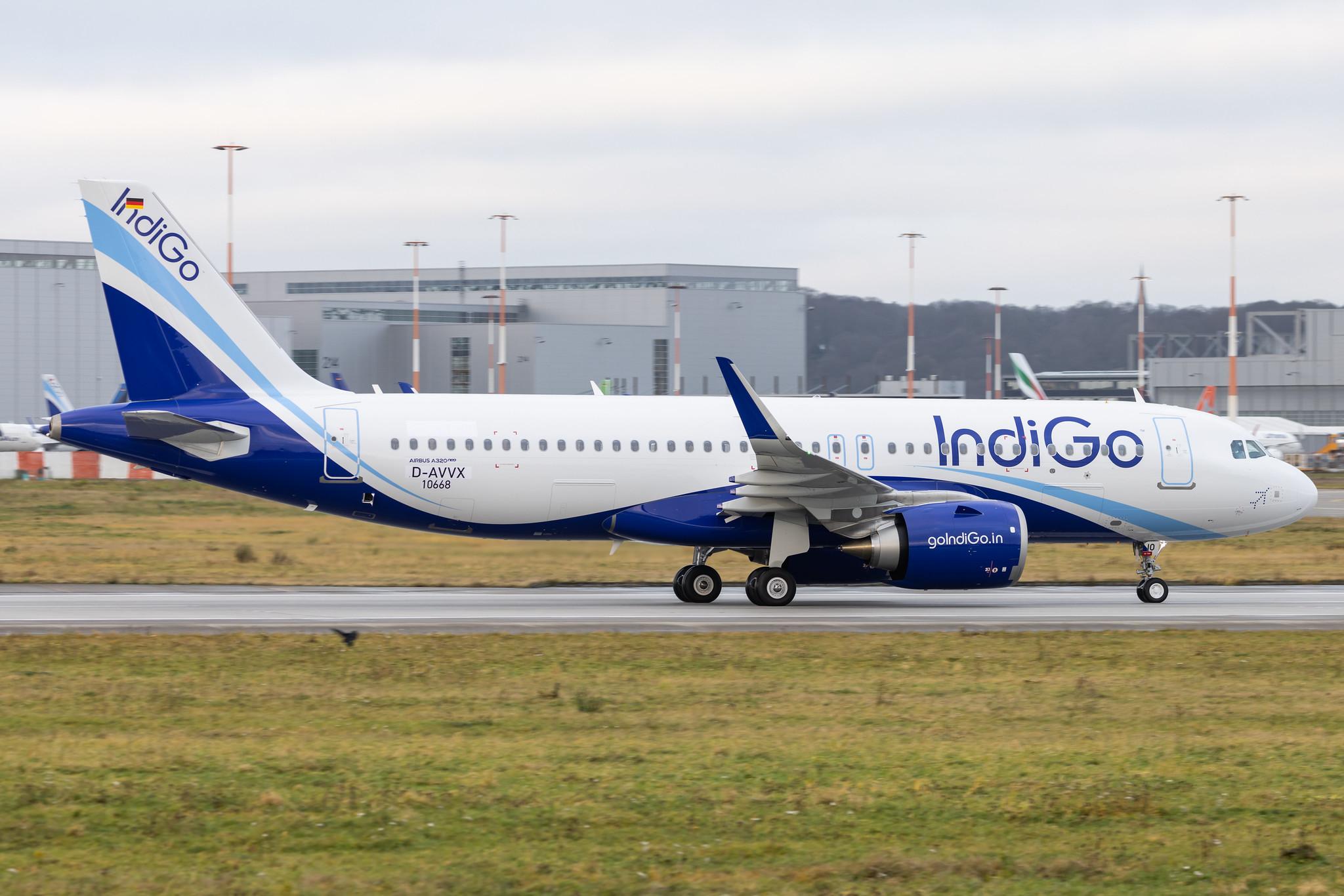 Hamburg Finkenwerder: IndiGo (6E / IGO) |  Airbus A320-251N A20N | D-AVVX (VT-IIO) | MSN 10668