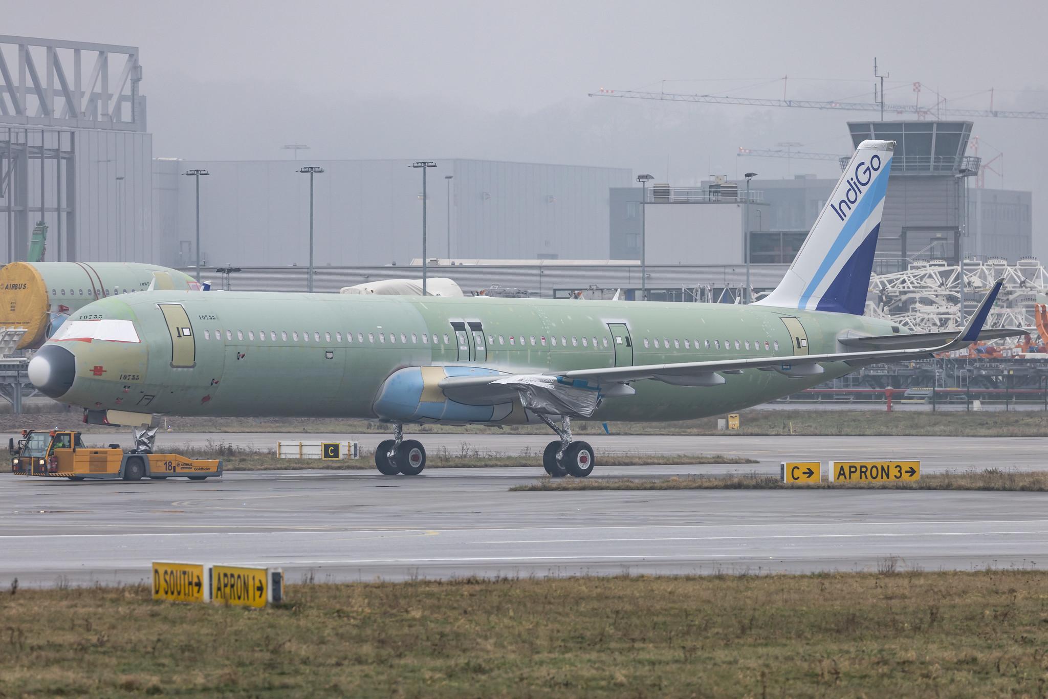 Hamburg Finkenwerder: IndiGo (6E / IGO) | Airbus A321-251NX A21N | D-A??? | MSN 10733