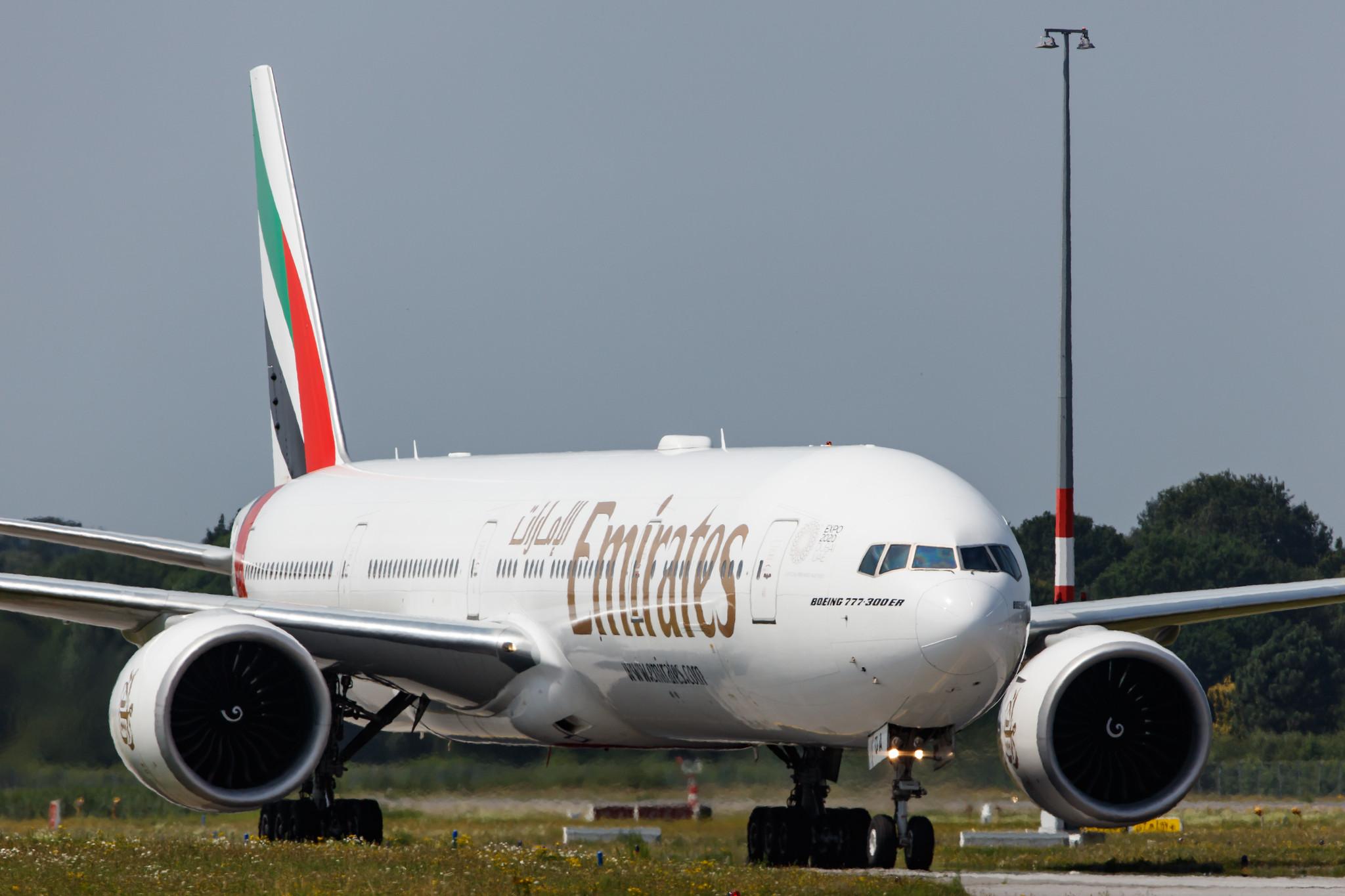 Hamburg Airport: Emirates (EK / UAE) |  Boeing 777-31H(ER) B77W | A6-EQA | MSN 42346