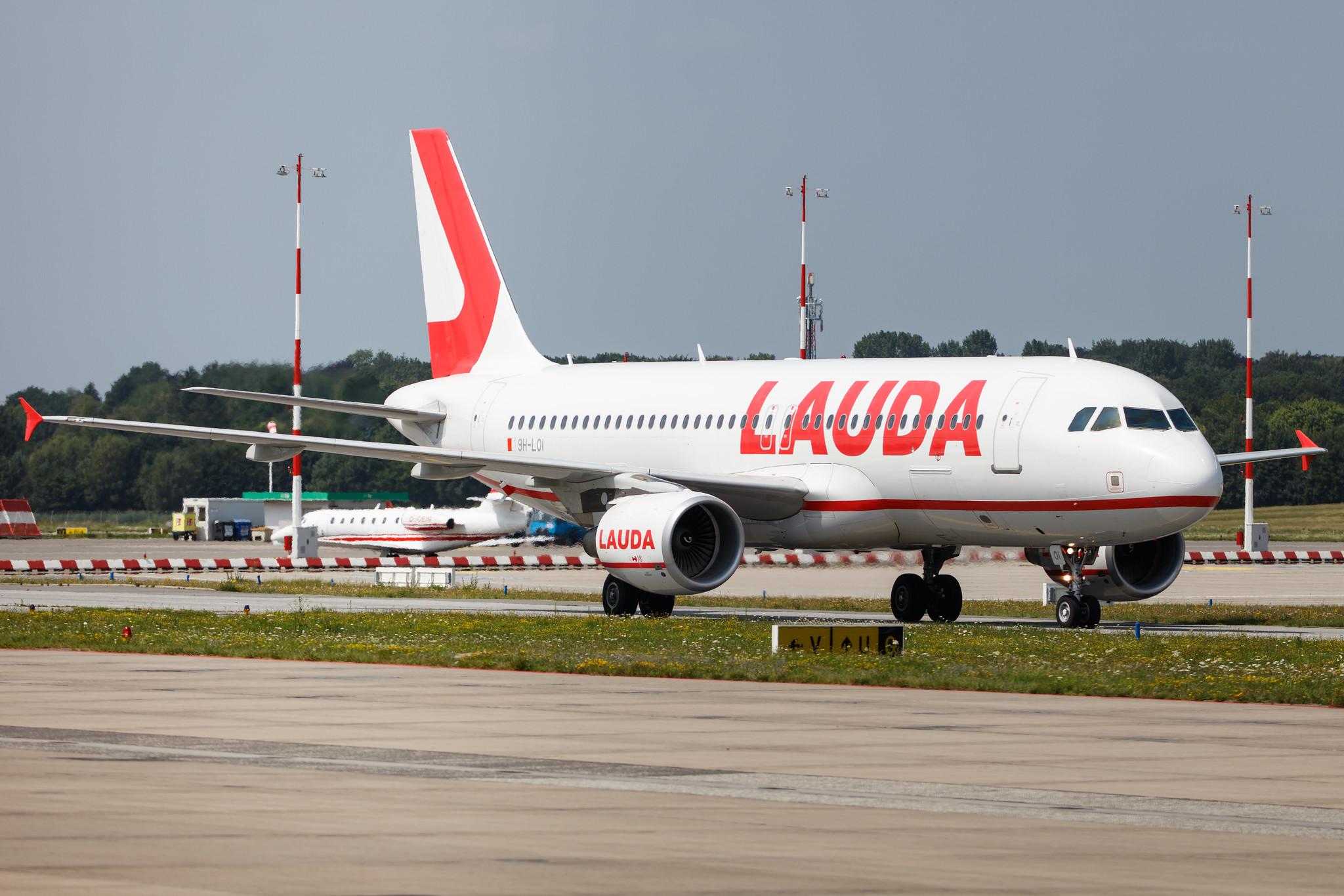 Hamburg Airport: Lauda Europe (LW / LDA) |  Airbus A320-214 A320 | 9H-LOI | MSN 02994