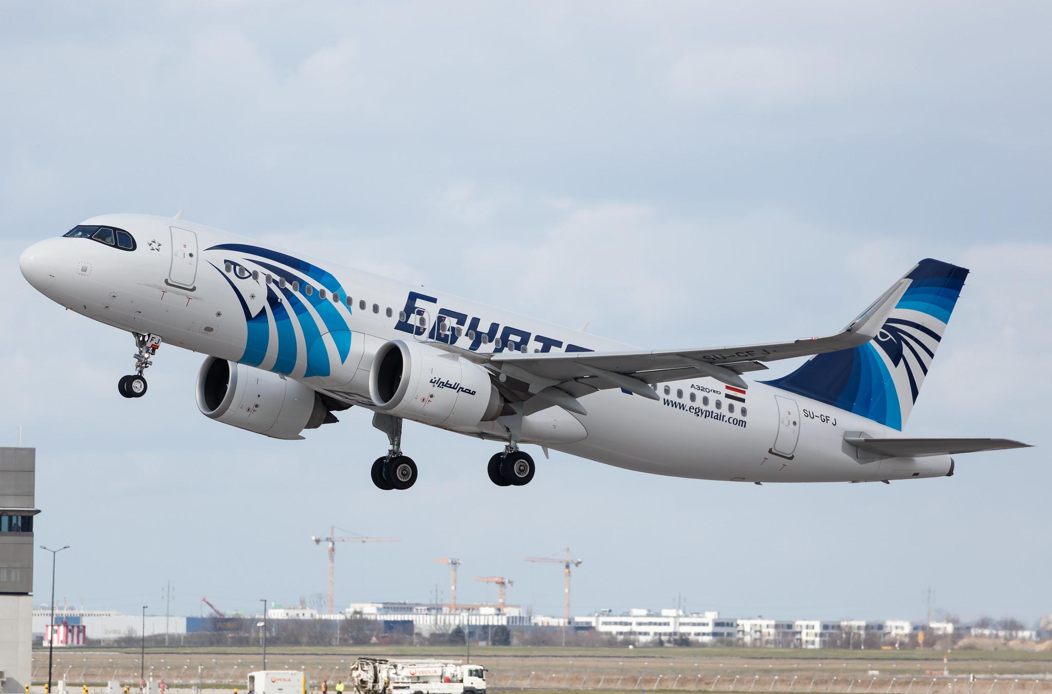 Flughafen Berlin Brandenburg: EgyptAir (MS / MSR) |  Airbus A320-251N A20N | SU-GFJ | MSN 9473