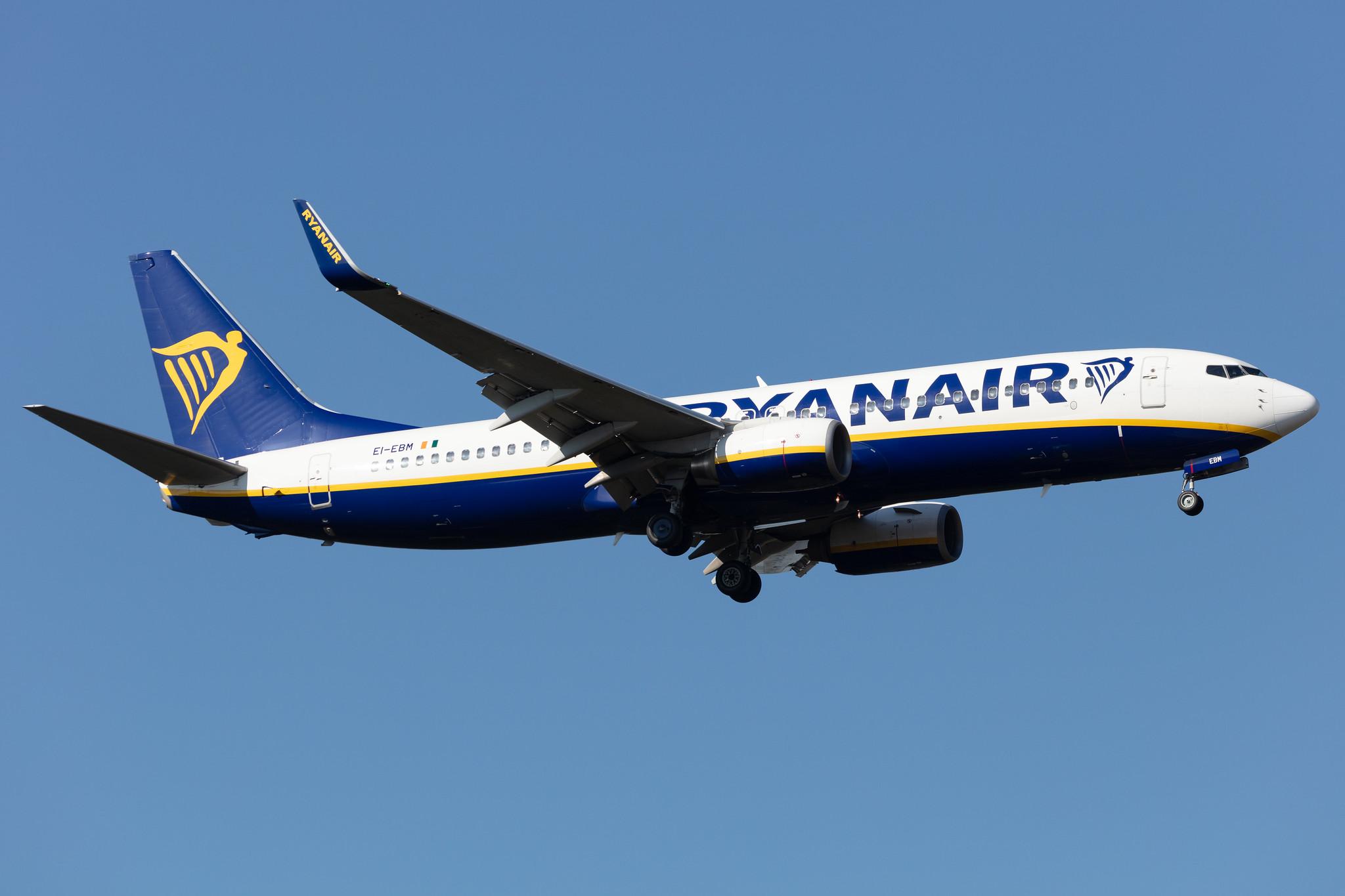 Frankfurt Airport: Ryanair (FR / RYR) |  Boeing 737-8AS B738 | EI-EBM | MSN 35002
