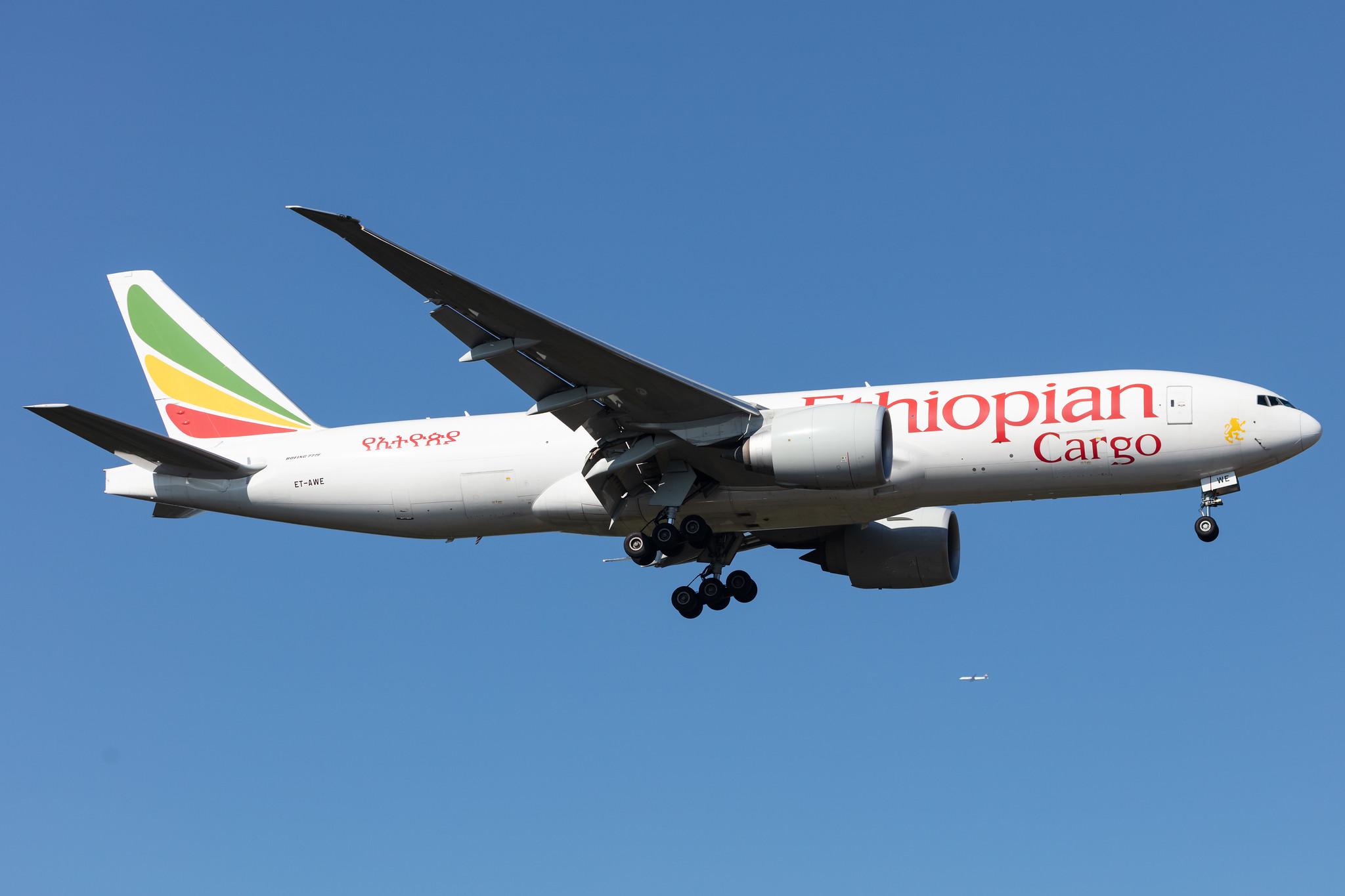 Frankfurt Airport: Ethiopian Cargo (ET / ETH) | Operator: Ethiopian Airlines |  Boeing 777-F B77L | ET-AWE | MSN 65477