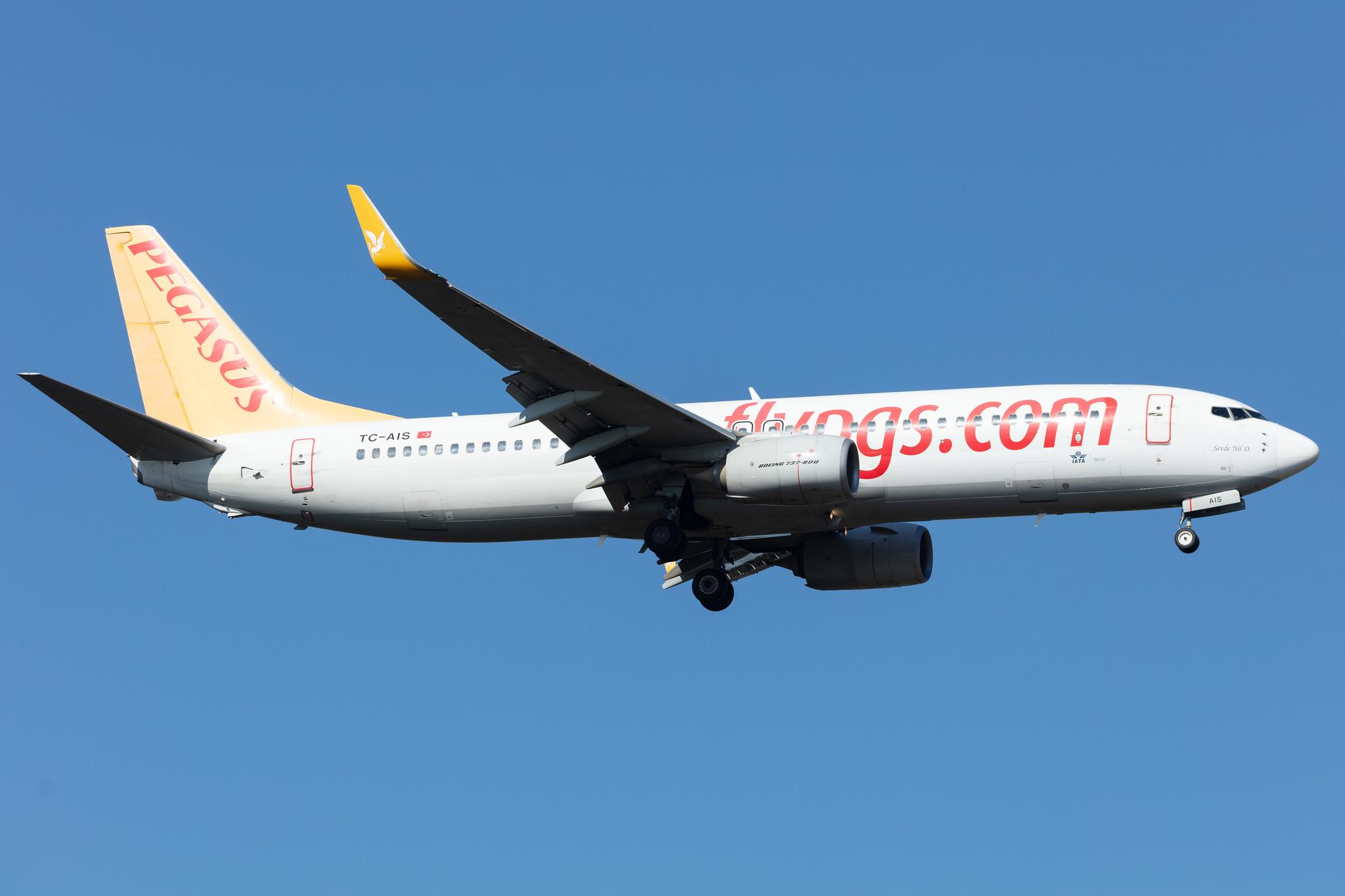 Frankfurt Airport: Pegasus (PC / PGT) | Operator: Pegasus Airlines |  Boeing 737-82R B738 | TC-AIS | MSN 38174