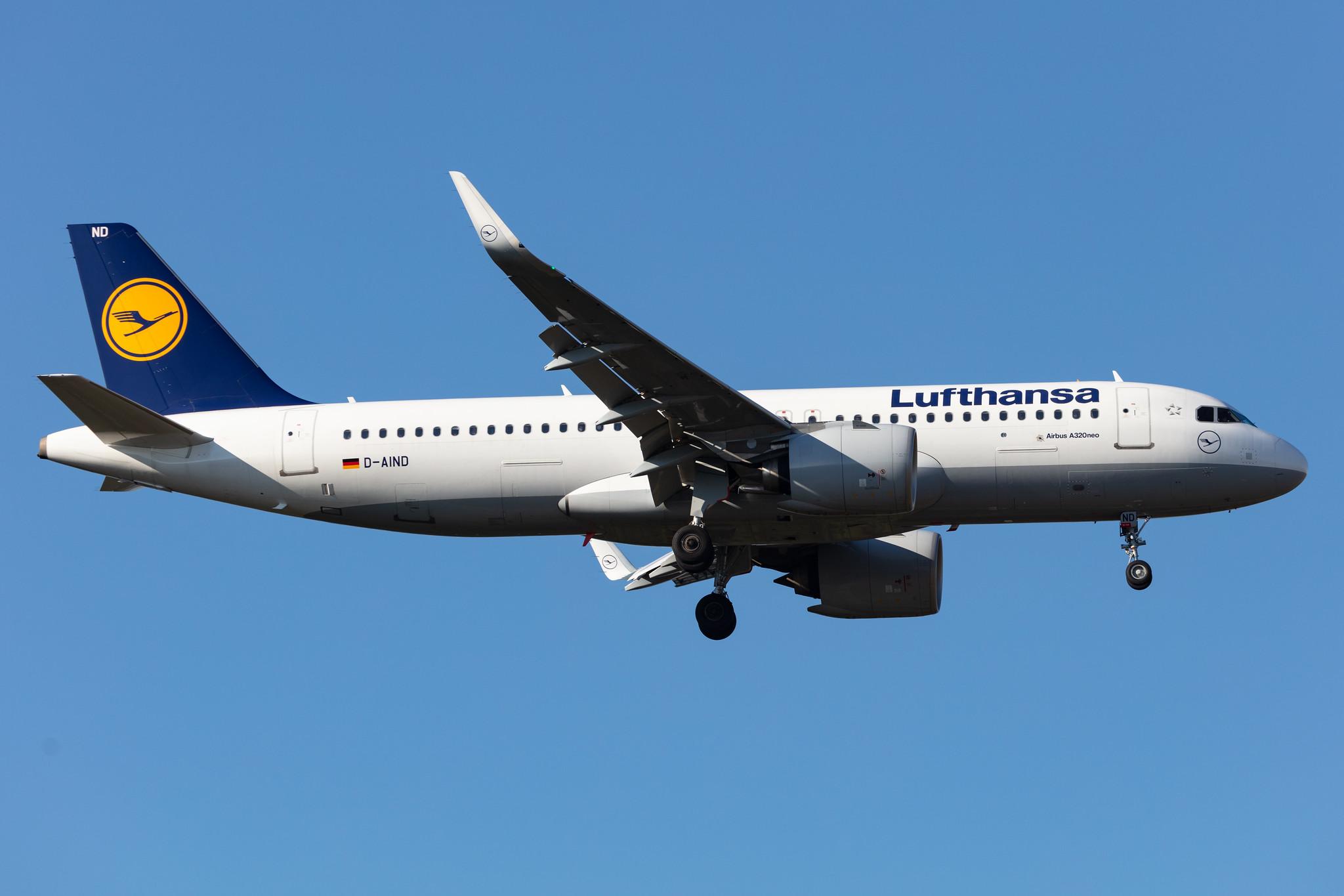 Frankfurt Airport: Lufthansa (LH / DLH) |  Airbus A320-271N A20N | D-AIND | MSN 7078