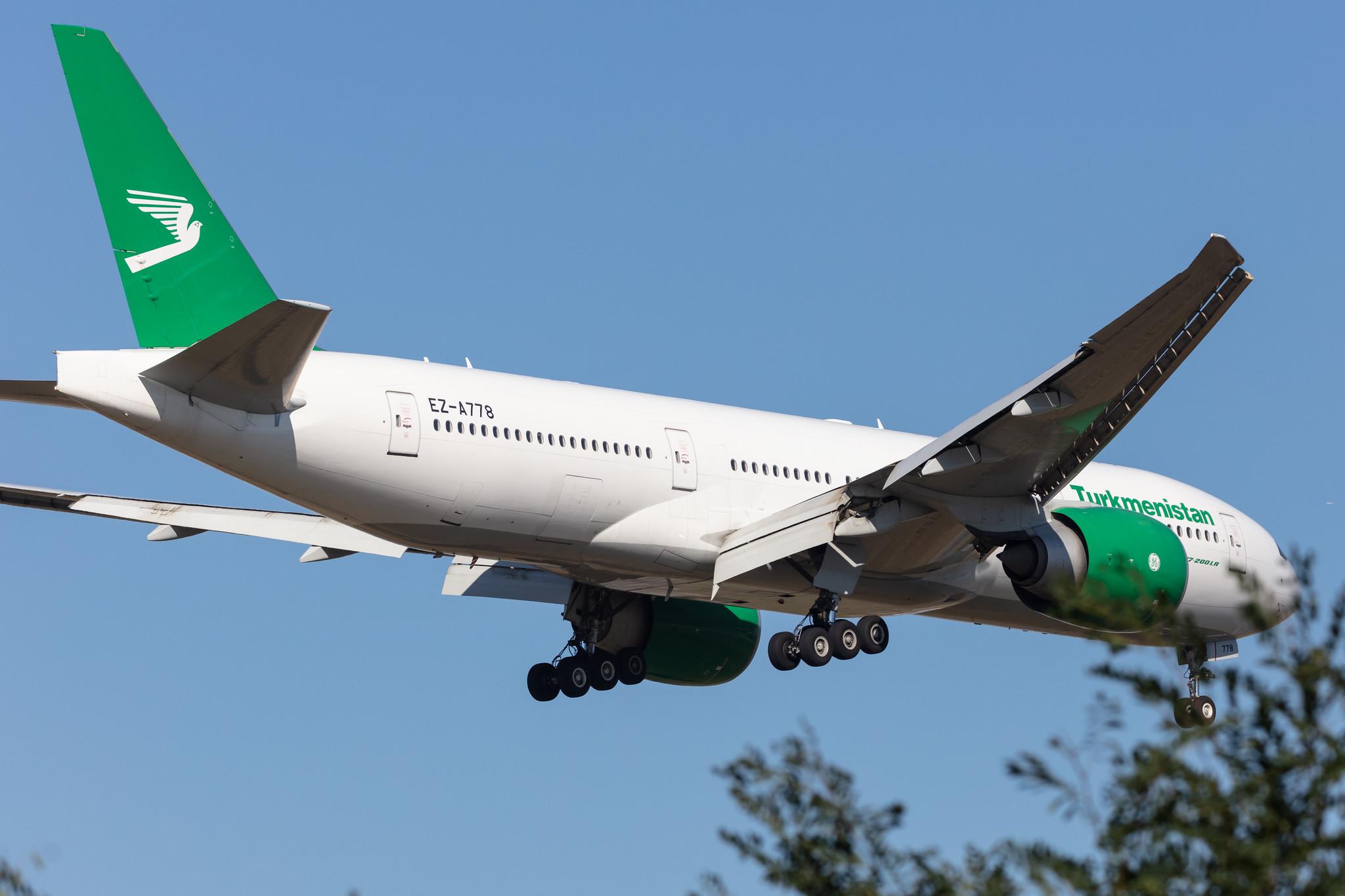 Frankfurt Airport: Turkmenistan Airlines (T5 / TUA) |  Boeing 777-22K(LR) B77L | EZ-A778 | MSN 42296