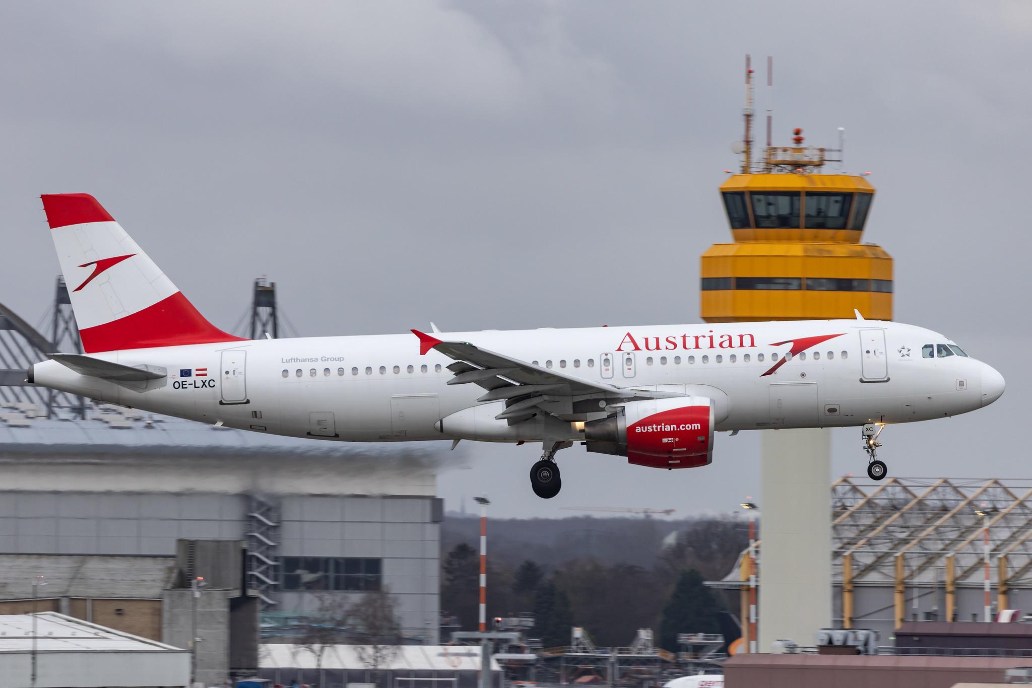 Hamburg Airport: Austrian Airlines (OS / AUA) |  Airbus A320-216 A320 | OE-LXC | MSN 3502
