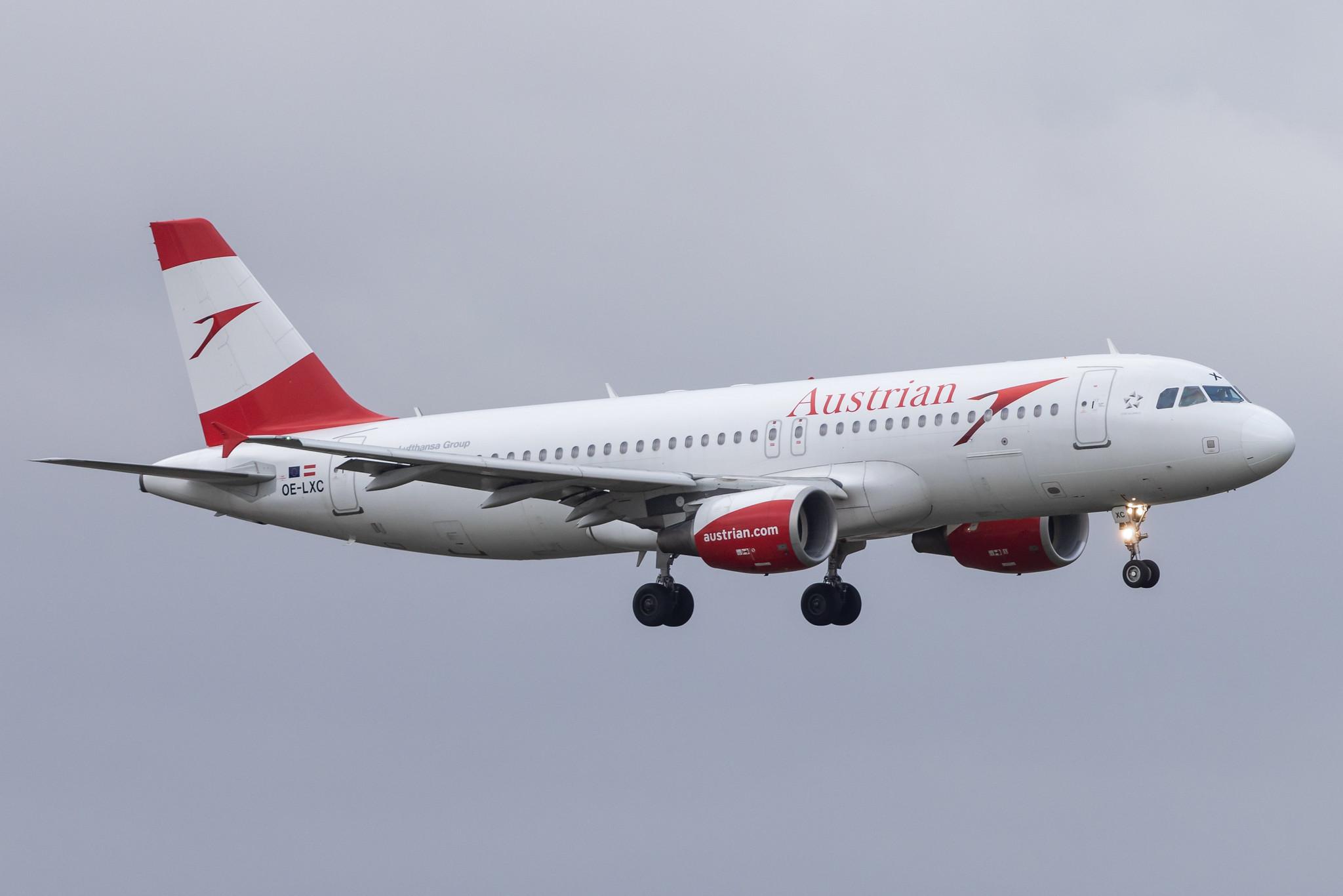 Hamburg Airport: Austrian Airlines (OS / AUA) |  Airbus A320-216 A320 | OE-LXC | MSN 3502