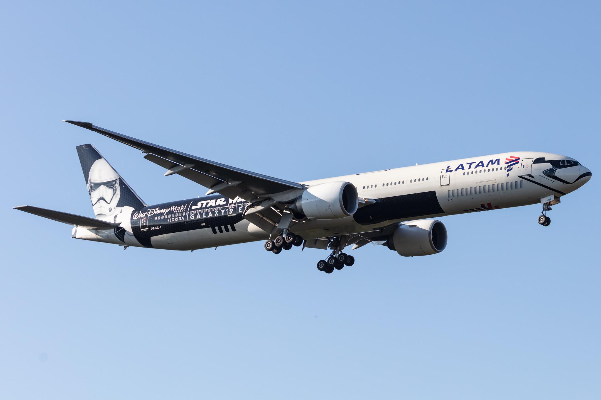 Frankfurt Airport: LATAM Airlines (LA / LAN) |  Livery: Star Wars-Galaxy's Edge Livery | Operator: LATAM Brasil |  Boeing 777-32W(ER) B77W | PT-MUA | MSN 37664