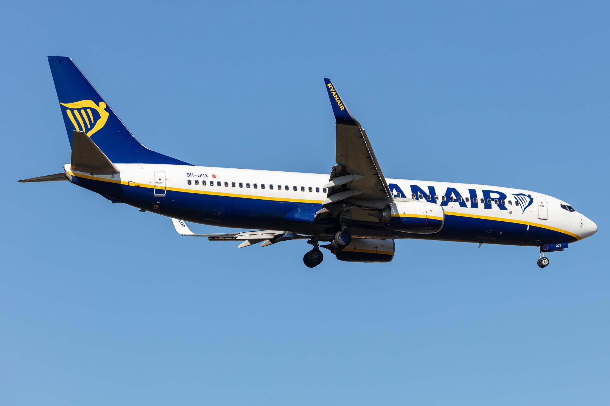 Frankfurt Airport: Ryanair (FR / RYR) | Operator: Malta Air |  Boeing 737-8AS B738 | 9H-QDX | MSN 44773