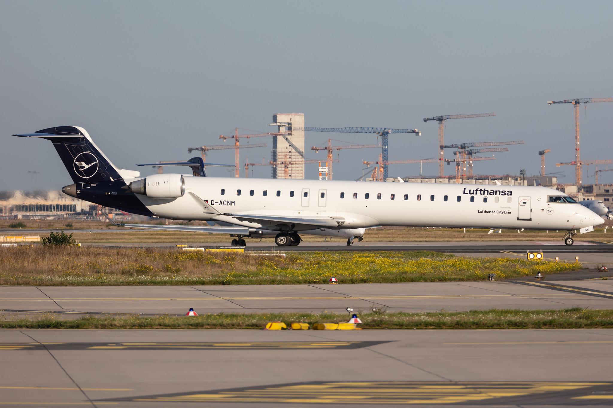 Frankfurt Airport: Lufthansa (LH / DLH) | Operator: Lufthansa CityLine |  Mitsubishi CRJ-900LR CRJ9 | D-ACNM | MSN 15253