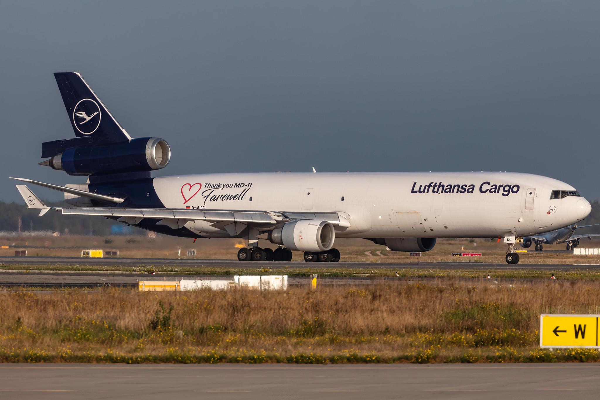 Frankfurt Airport: Lufthansa Cargo (/ GEC) | Livery: Thank you MD-11 Farewell Livery |  McDonnell Douglas MD-11F MD11 | D-ALCC | MSN 48783