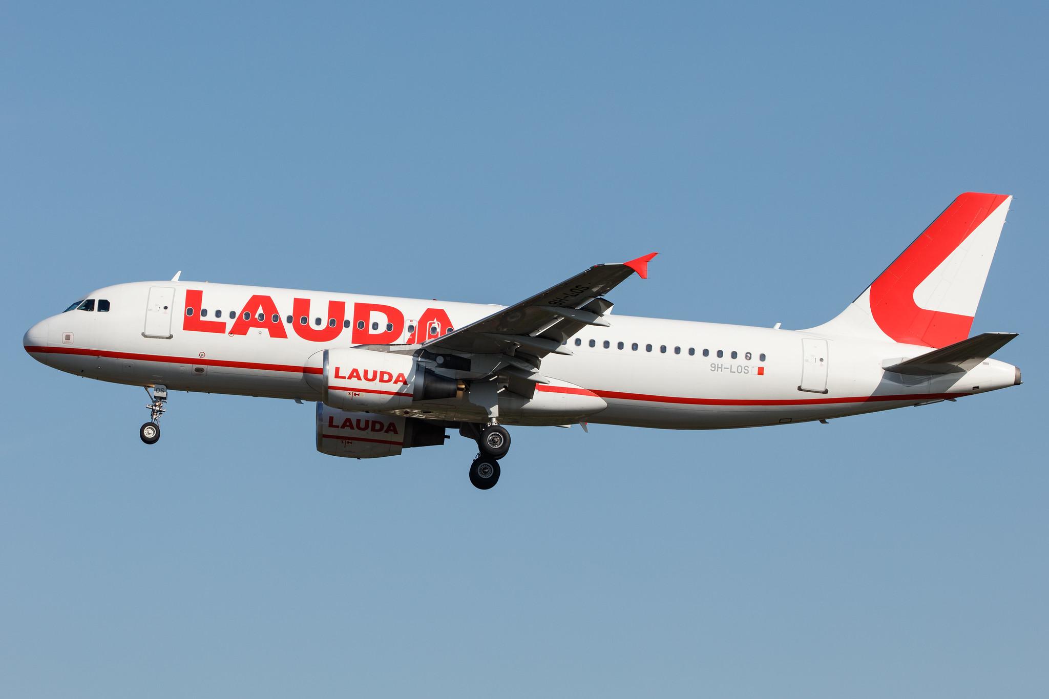 Hamburg Airport: Lauda Europe (LW / LDA) |  Airbus A320-214 A320 | 9H-LOS | MSN 03153
