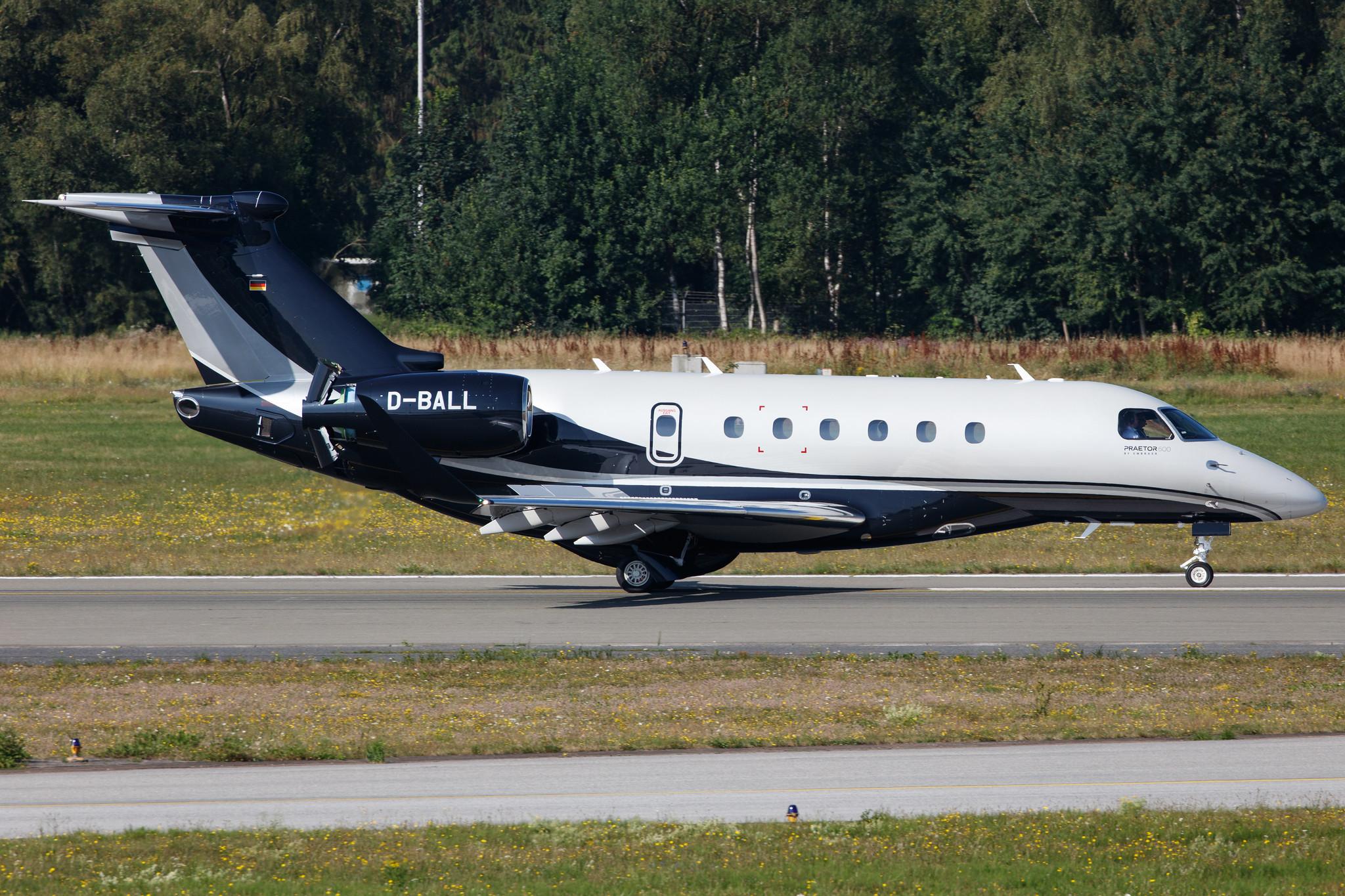 Hamburg Airport: Air Hamburg (/ AHO) |  Embraer Praetor 600 E550 | D-BALL | MSN 55020133