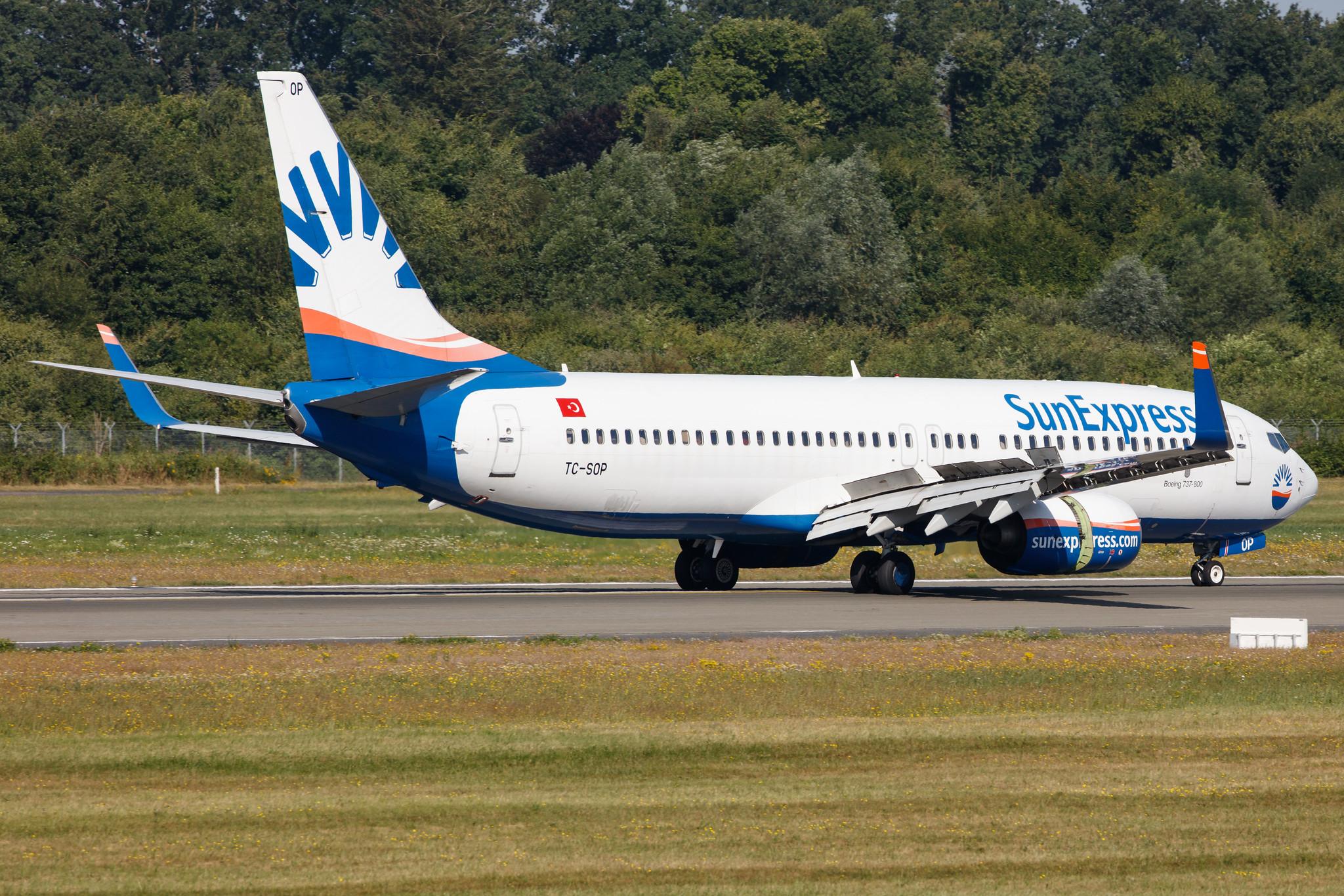 Hamburg Airport: SunExpress (XQ / SXS) |  Boeing 737-8AS B738 | TC-SOP | MSN 33562