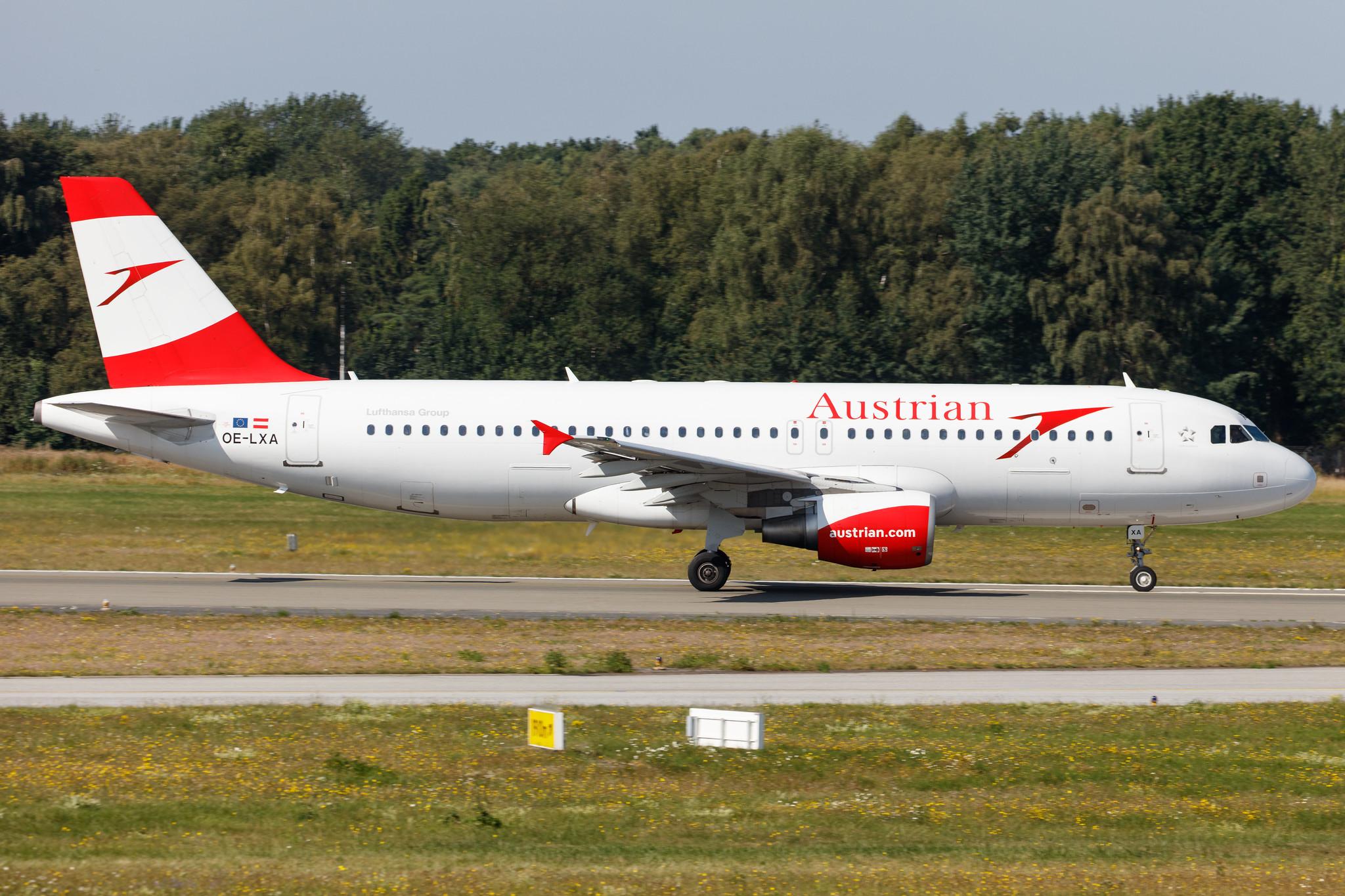 Hamburg Airport: Austrian Airlines (OS / AUA) |  Airbus A320-216 A320 | OE-LXA | MSN 3295
