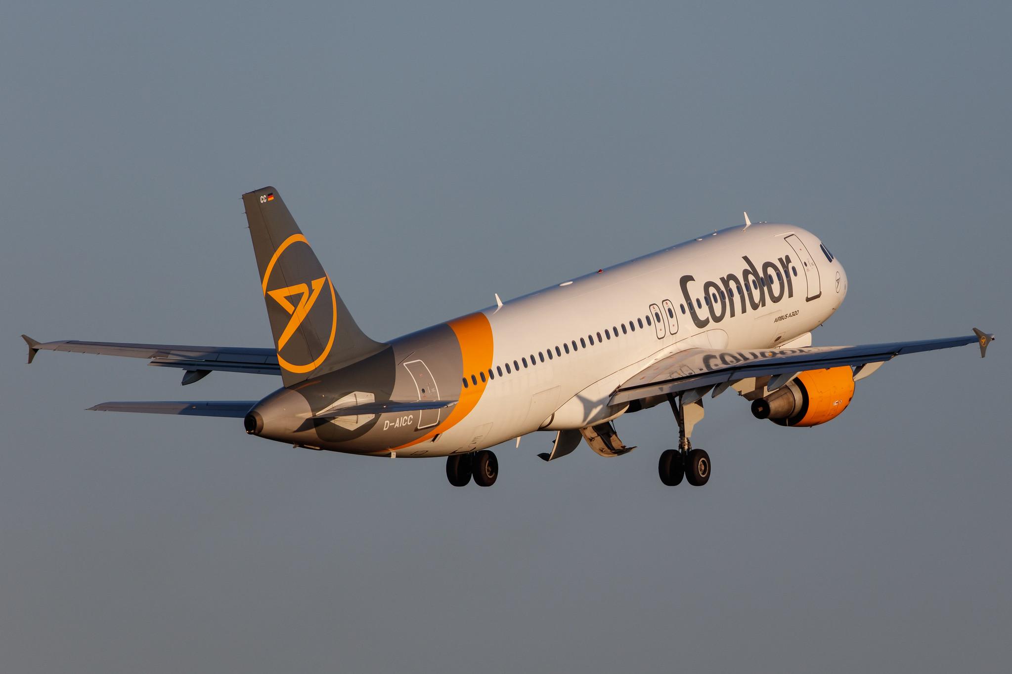 Hamburg Airport: Condor (DE / CFG) |  Airbus A320-212 A320 | D-AICC | MSN 0809