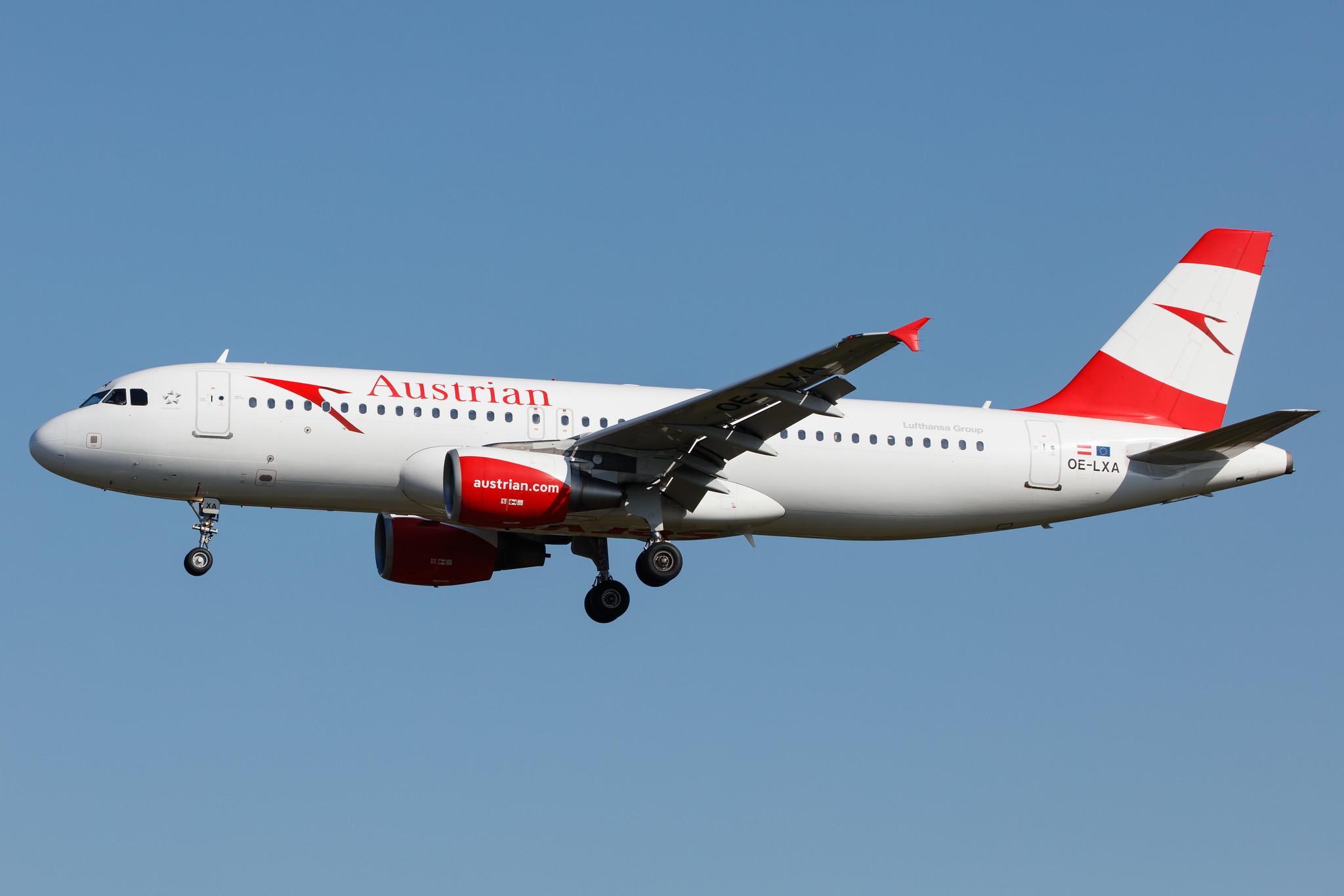 Hamburg Airport: Austrian Airlines (OS / AUA) |  Airbus A320-216 A320 | OE-LXA | MSN 3295