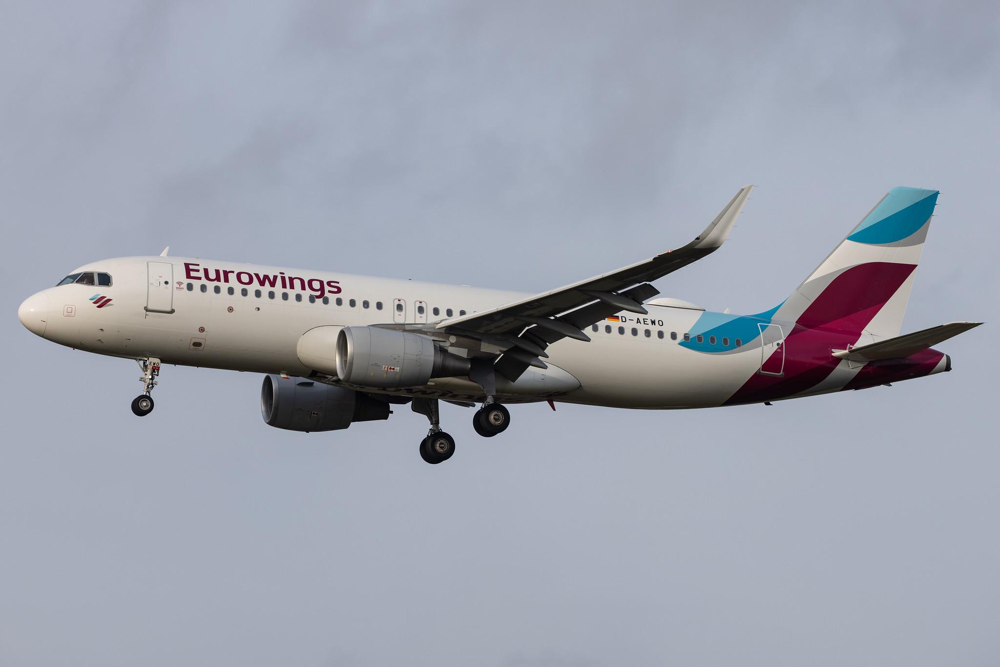 Hamburg Airport: Eurowings (EW / EWG) |  Airbus A320-214 A320 | D-AEWO | MSN 7394