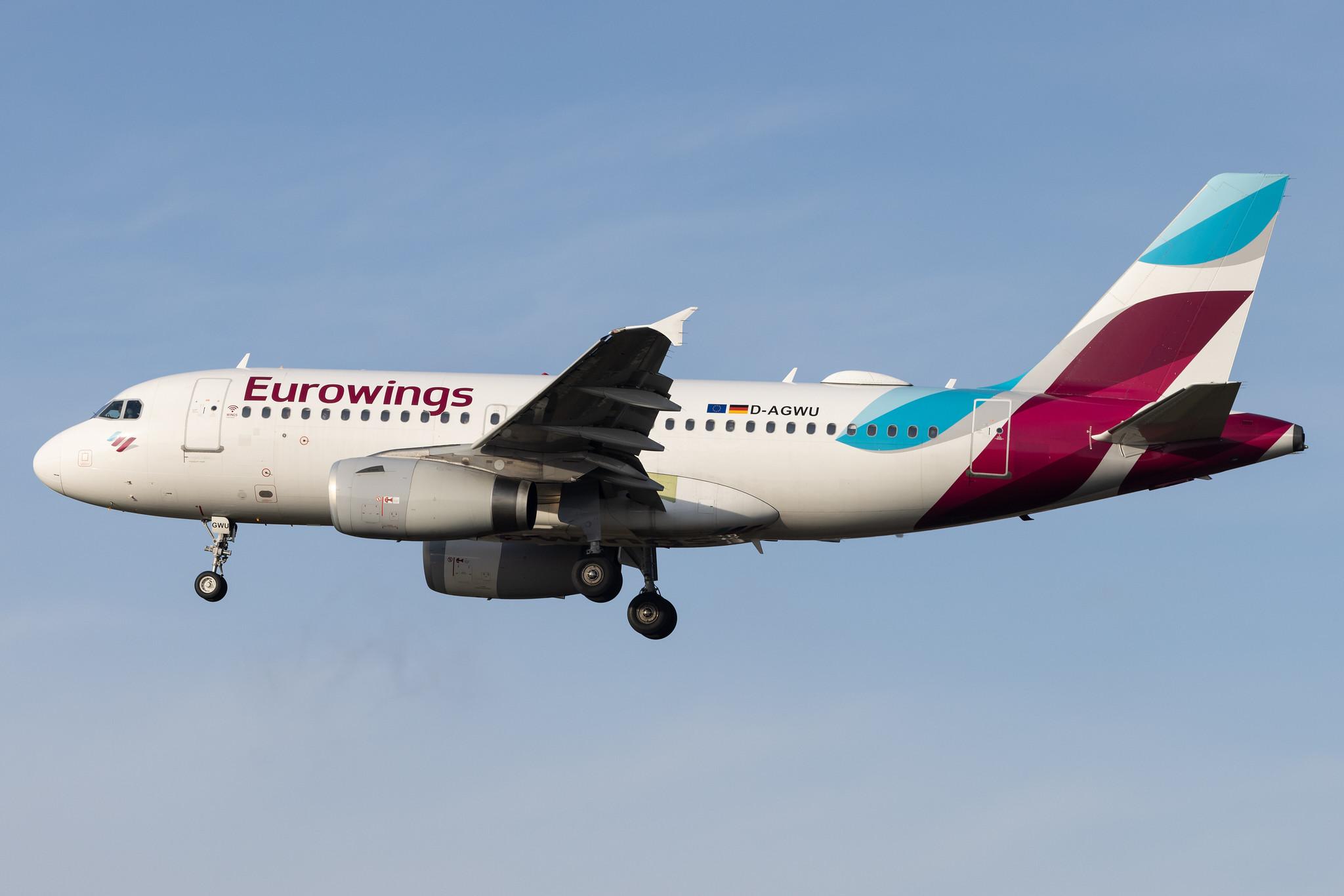 Hamburg Airport: Eurowings (EW / EWG) |  Airbus A319-132 A319 | D-AGWU | MSN 5457